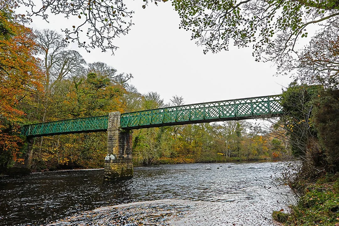 The footbridge over the Tees, Cotherstone