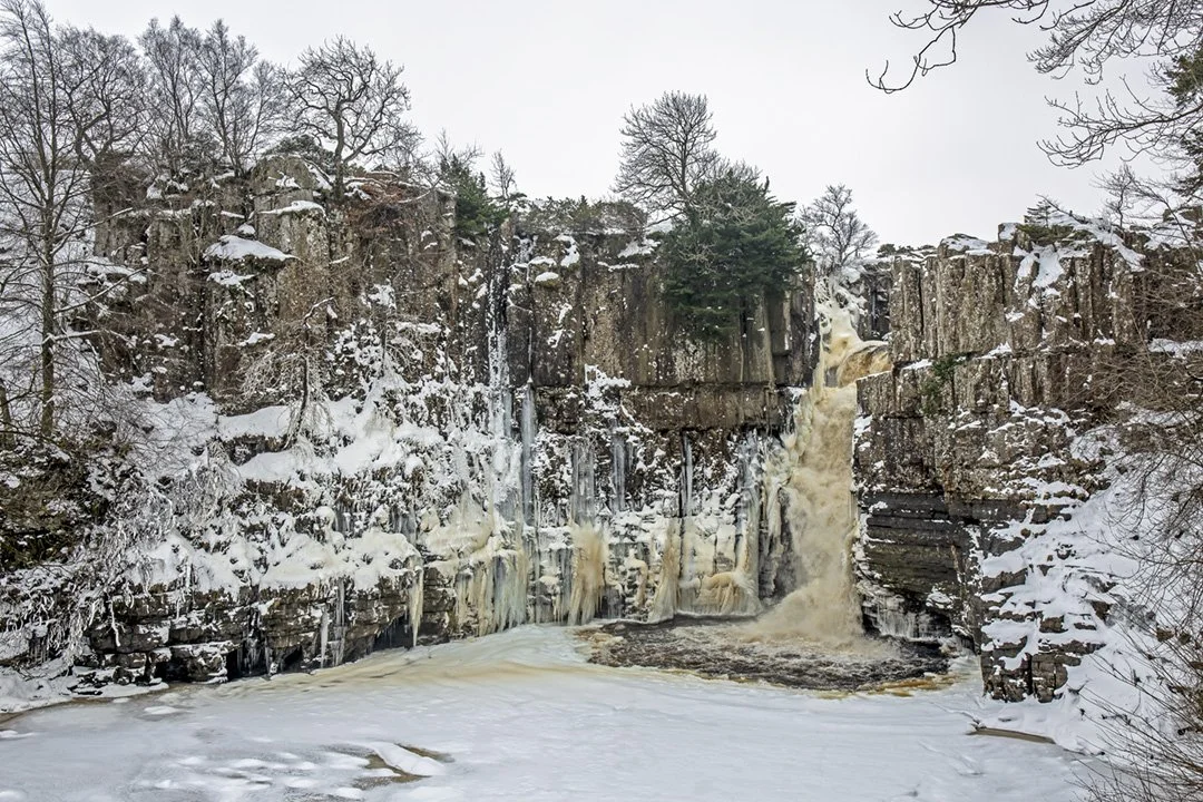 High Force plunge pool almost frozen over (3/3/2018)