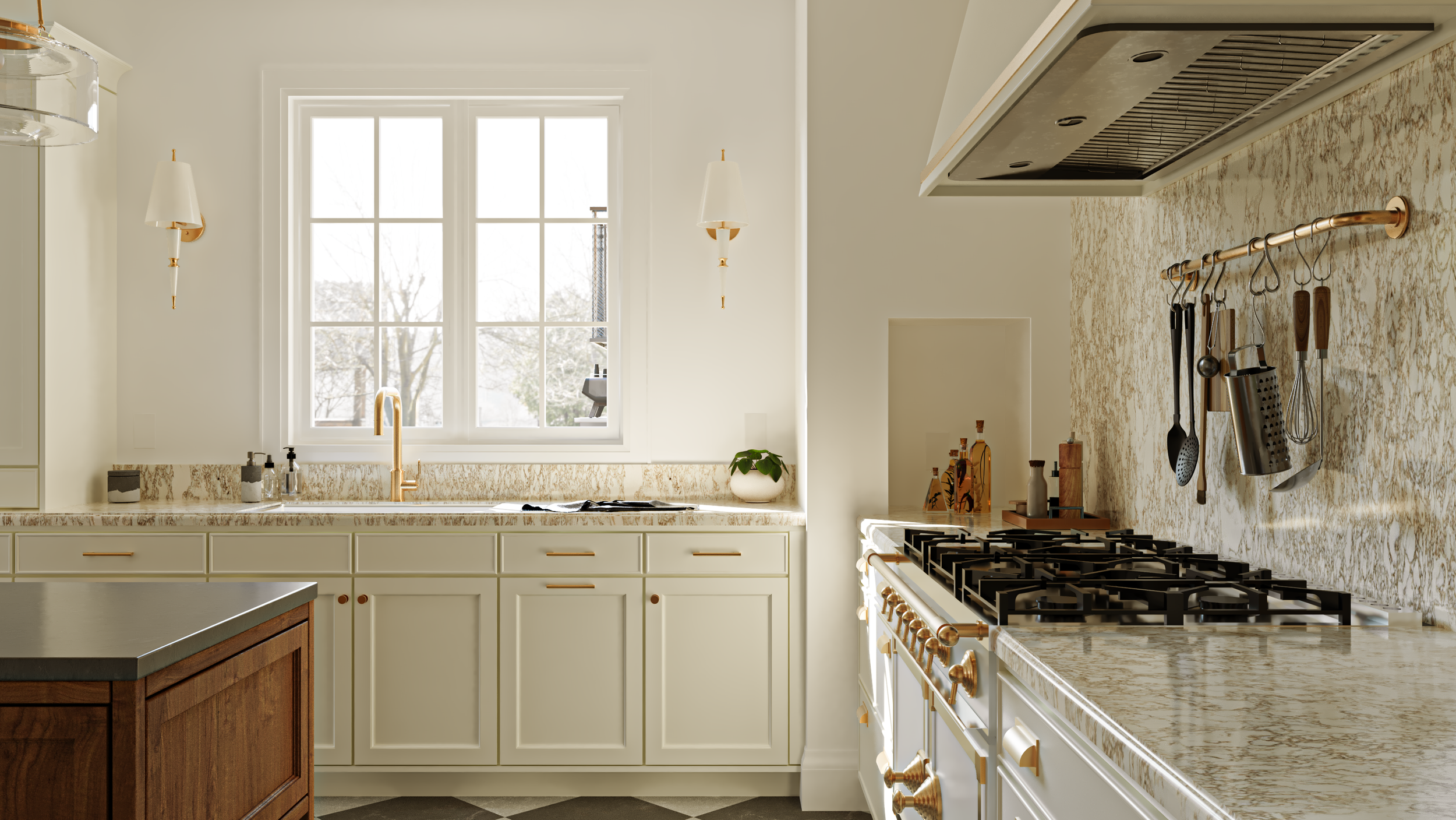 Light and Bright Classic Modern White Kitchen