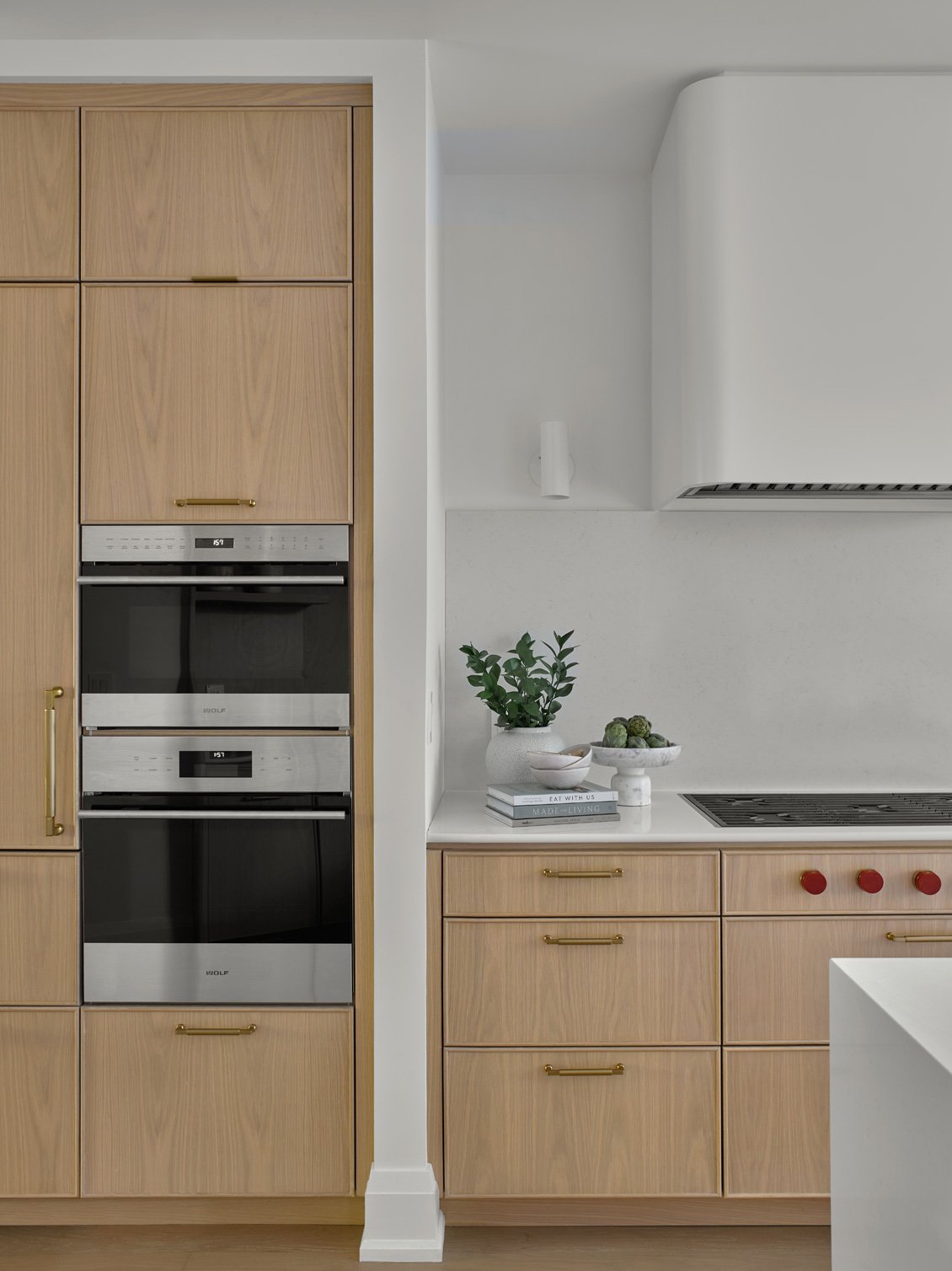 Fully Integrated Subzero Wolf Appliances with Strom Cabinetry