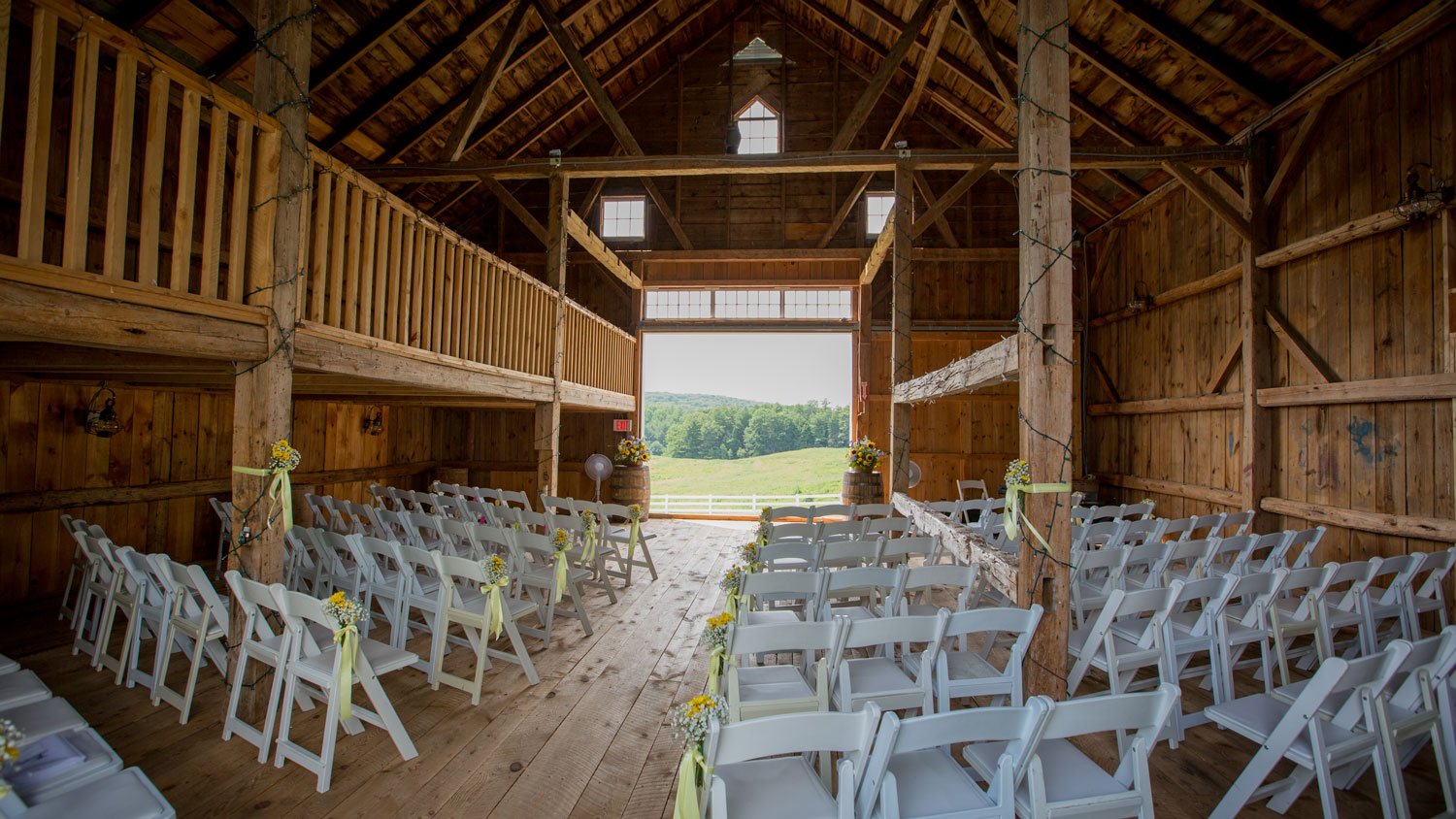 Seated Barn Wedding Venue Maine