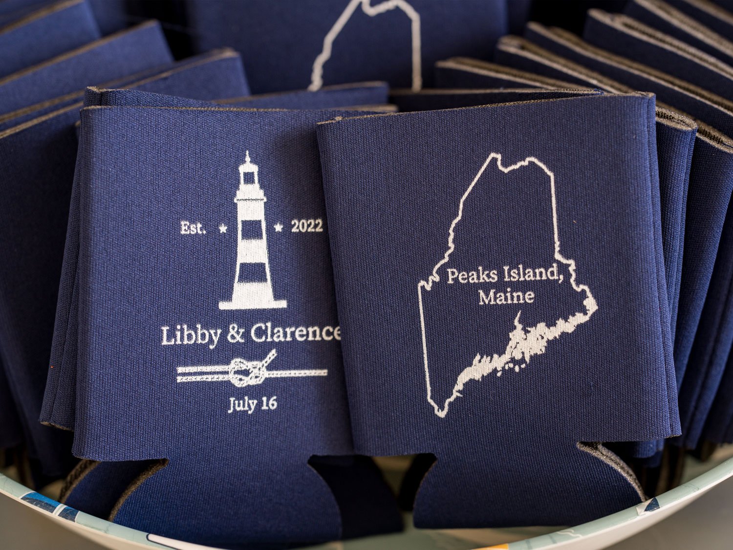 Maine Nautical Custom Wedding Party Favors