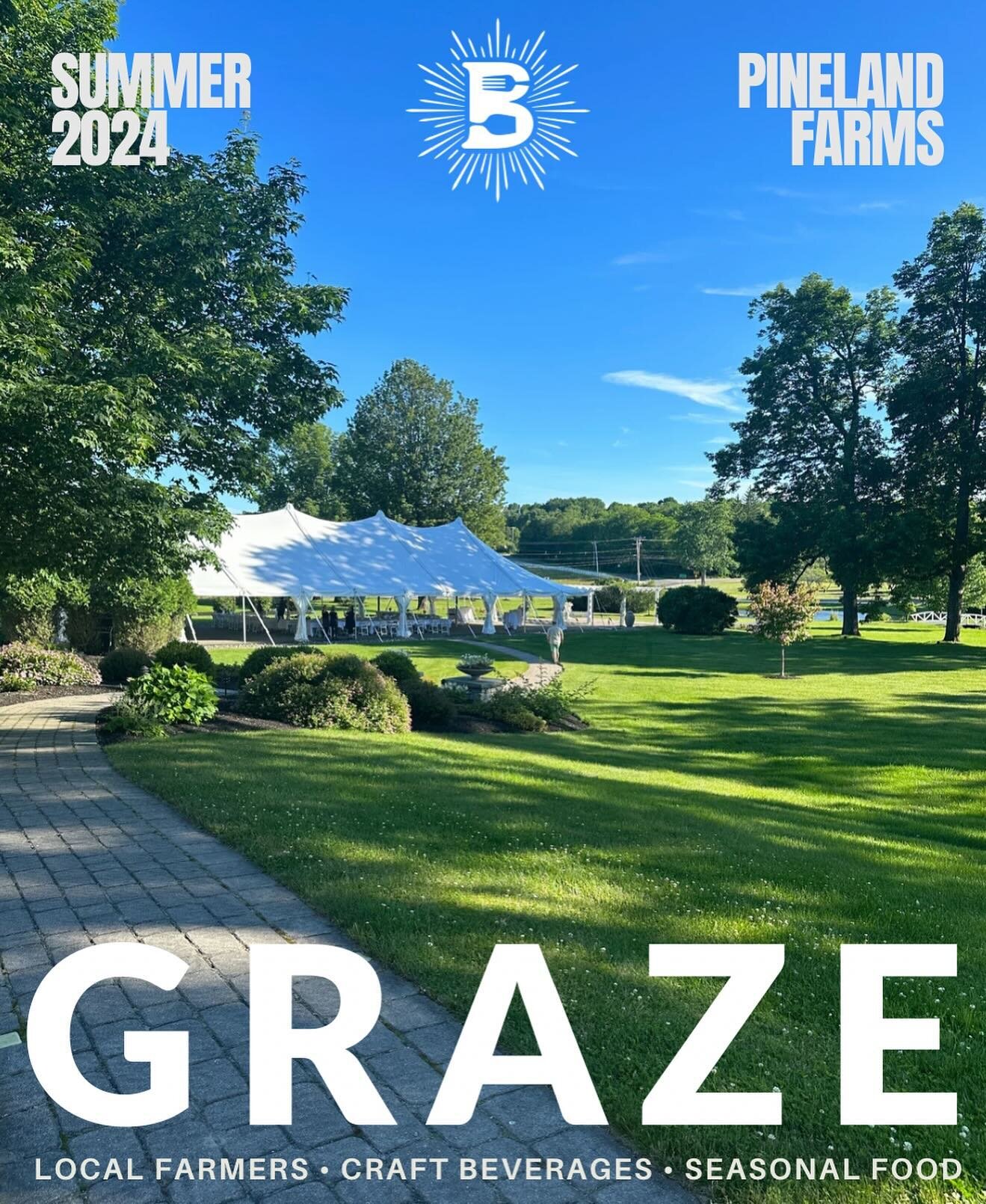 Graze is BACK for the 2024 Season!✨ Our summer Graze event series kicks off in June with monthly events through October. You won&rsquo;t want to miss this incredible farm-to-table experience with delicious pairings from local breweries, wineries and 