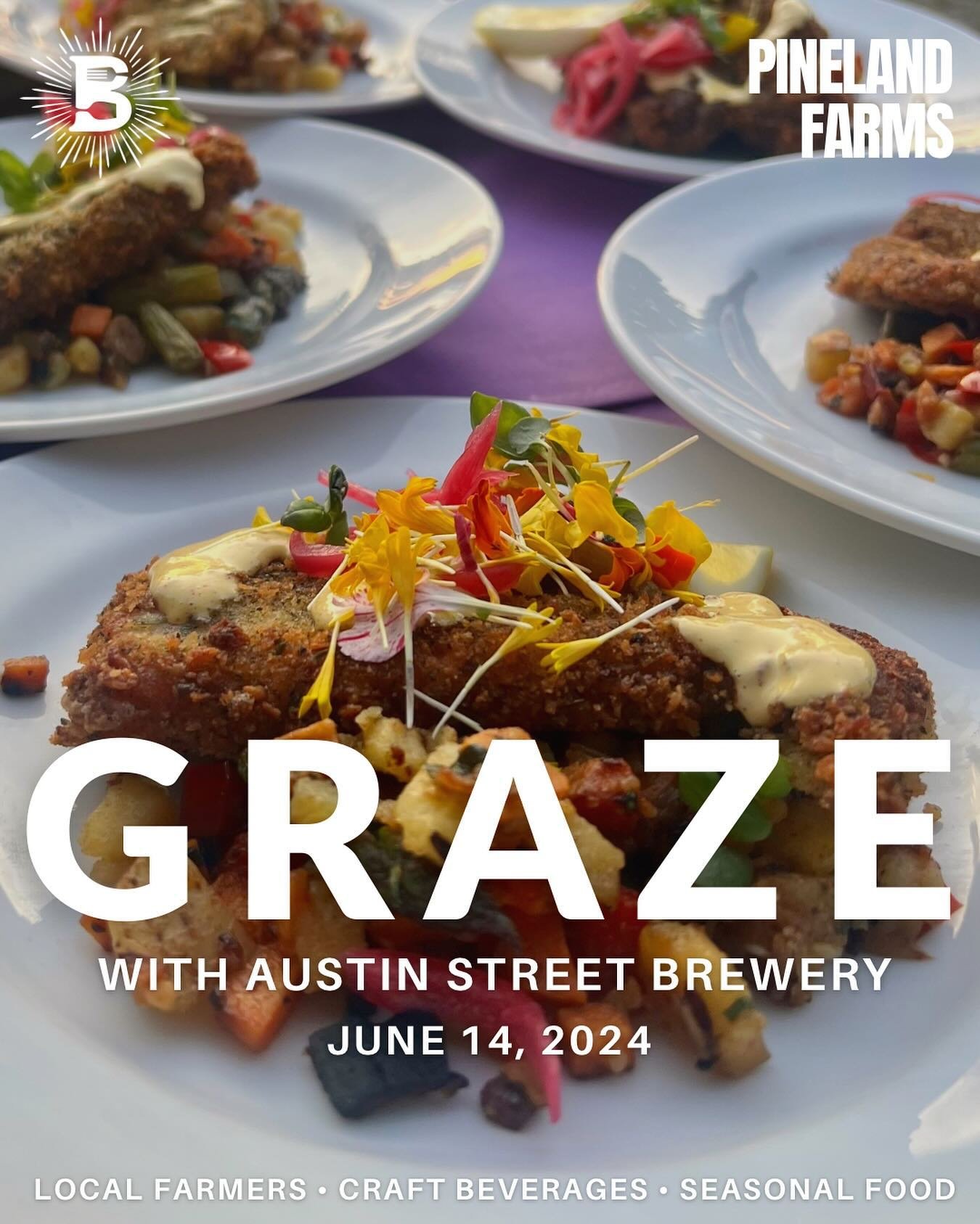 The countdown is on! Less than one month until the first Graze of 2024 with @austinstreetbrewery!✨ Join us for the perfect summer evening in Maine with a thoughtfully prepared four-course dinner featuring local farms and ingredients, delicious bevera