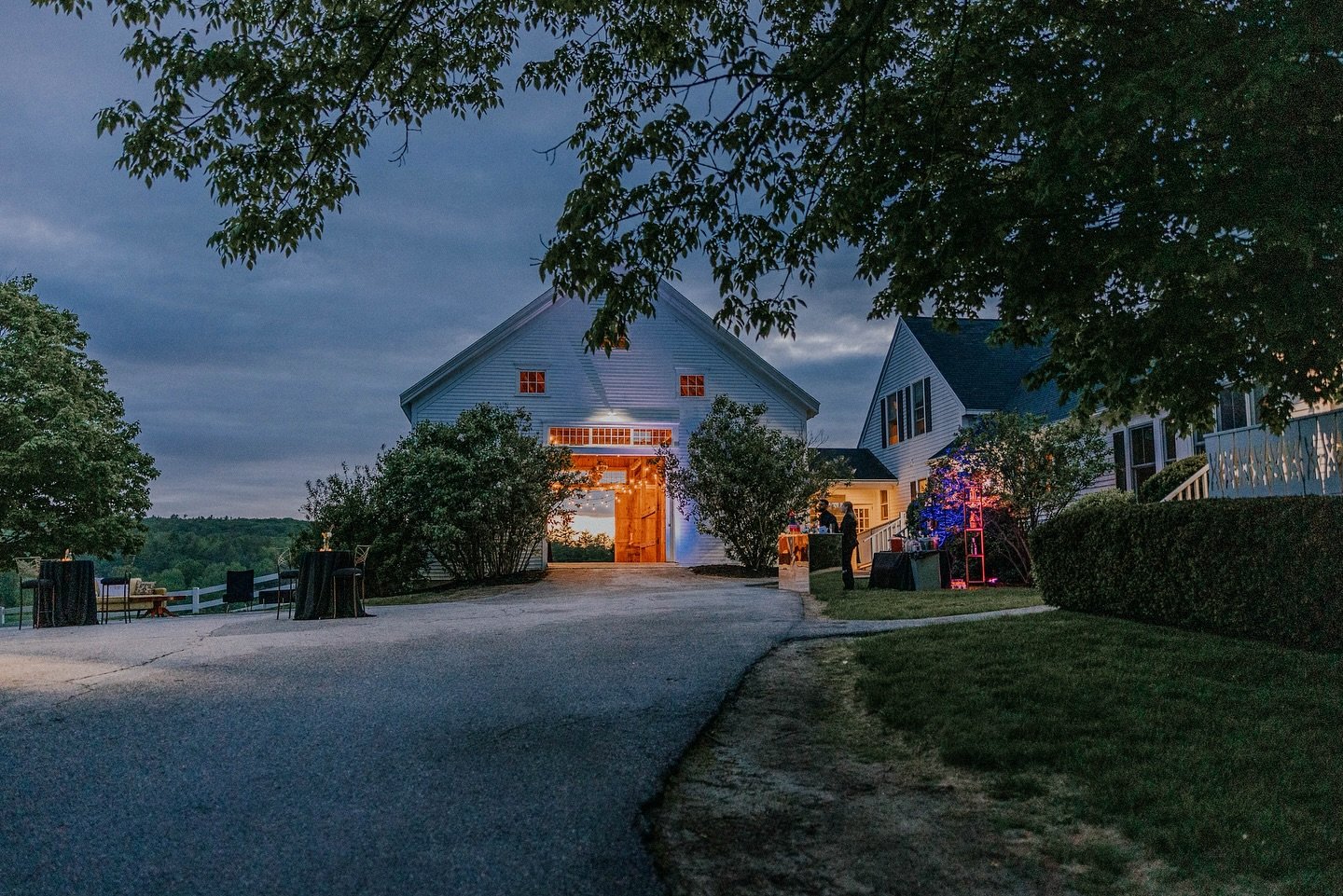 Beautiful spring nights in Southern Maine just hit different. This dreamy May wedding had it all&mdash;an outdoor lounge, a late-night snack cart, and a cozy bar setup. The perfect place for guests to relax under the stars! We love bringing moments l