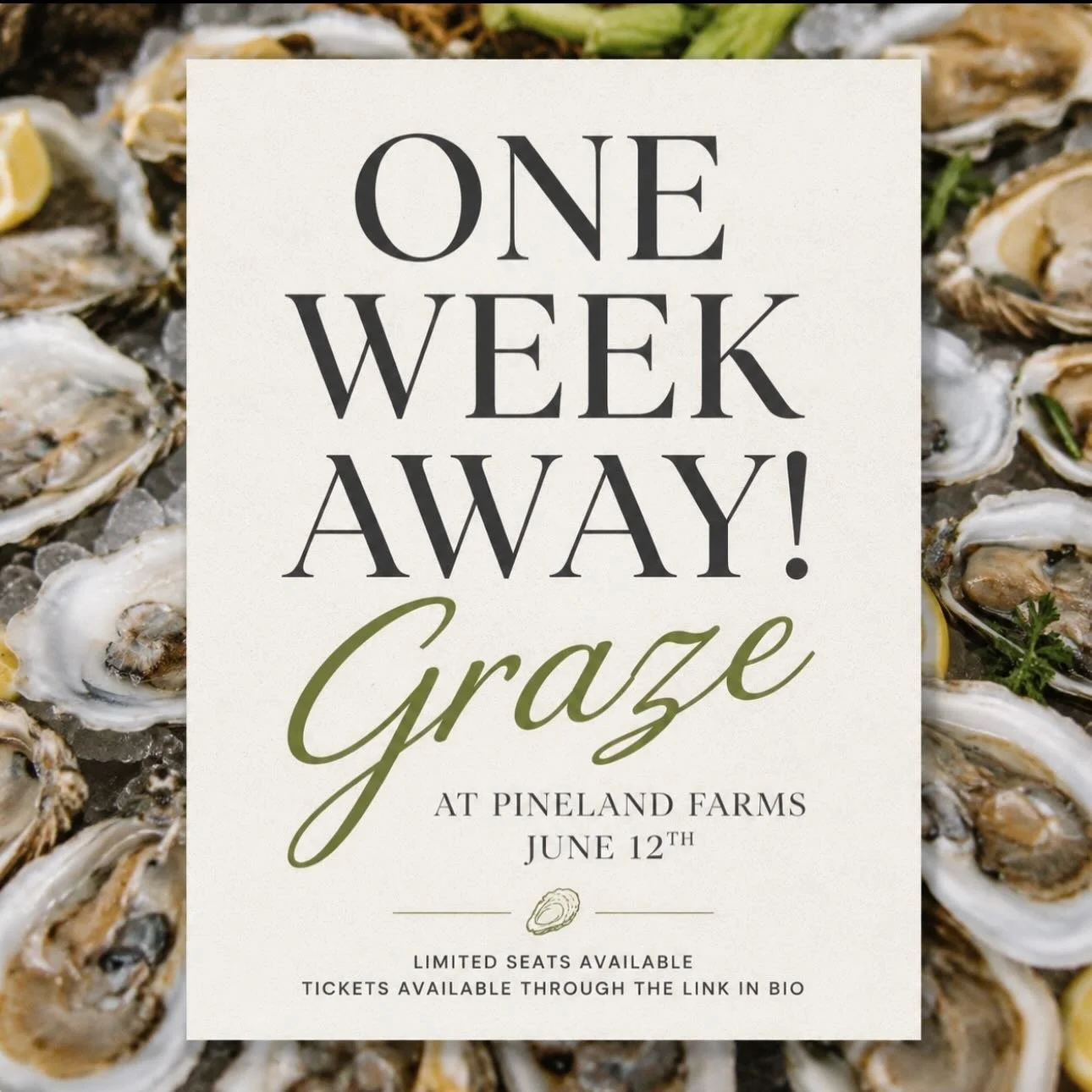 One week until Graze at Pineland Farms. ✨

An evening of great food, beautiful surroundings, and a menu built around the best of the season.

June 12 &bull; Pineland Farms

Tickets available through the link in bio.

#localmaine #maine #mainefood #fo