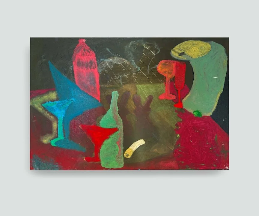  Jools Rothblatt.   Smithereens (Confetti), 2025.  Oil on canvas. 24 x 36 inches. 61 x 91.4 cm.