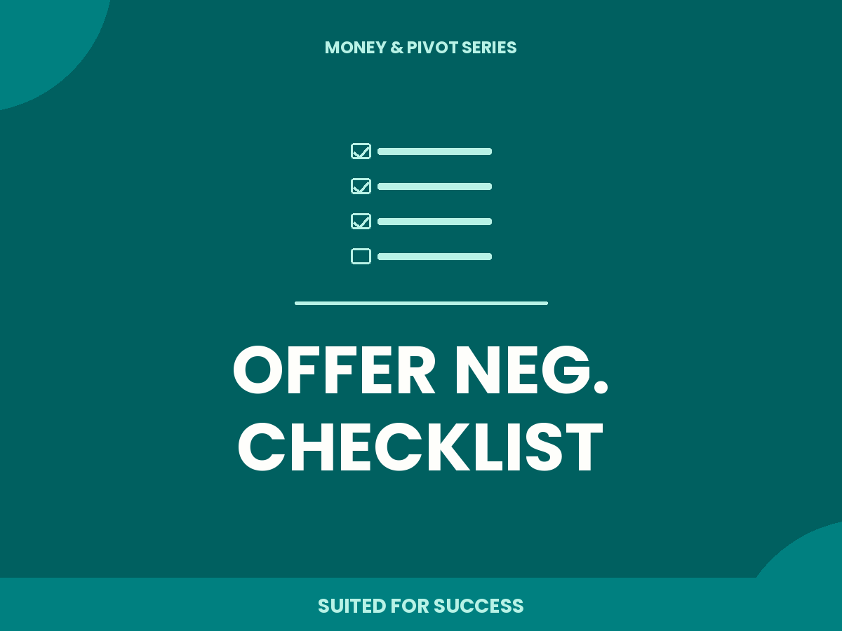 The Offer Negotiation Checklist