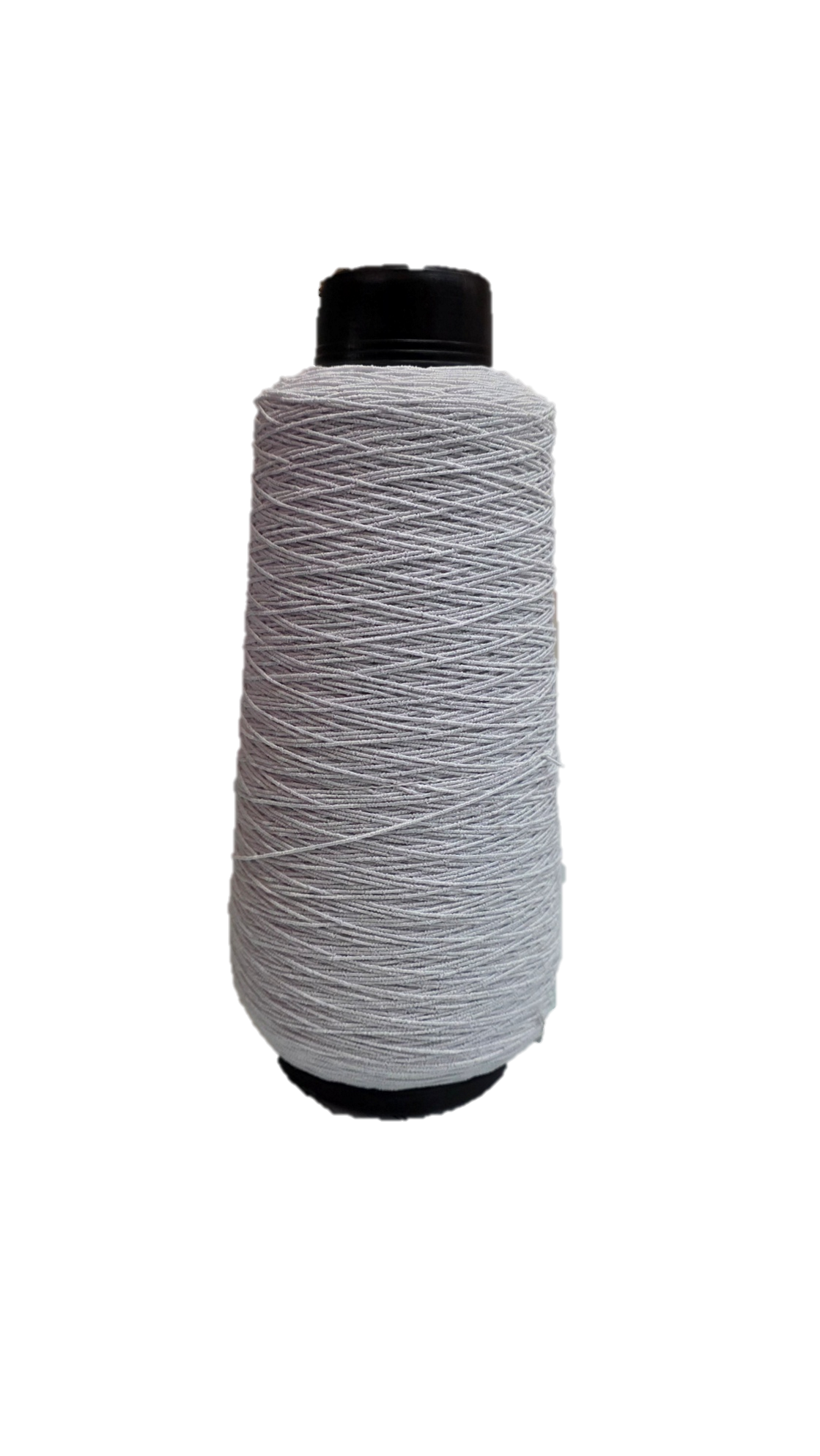 Ovillo de hilo blanco liga entorchado elastico