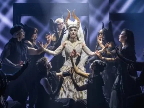 Blood/Love Off-Broadway - Valerie neck piece, corset, and skirt (design by Alex & Juli Abene, draped by Robert Manning)