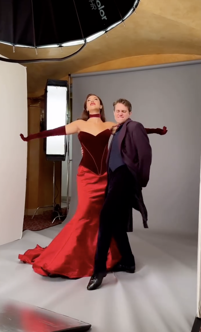 Moulin Rouge Broadway - Satine Roxanne bodice and skirt (design by Catherine Zuber, draped by Robert Manning)
