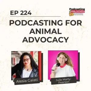 white background with one photo of a woman with black hair and red glasses and a photo of a woman with brown hair and pink heahdphones