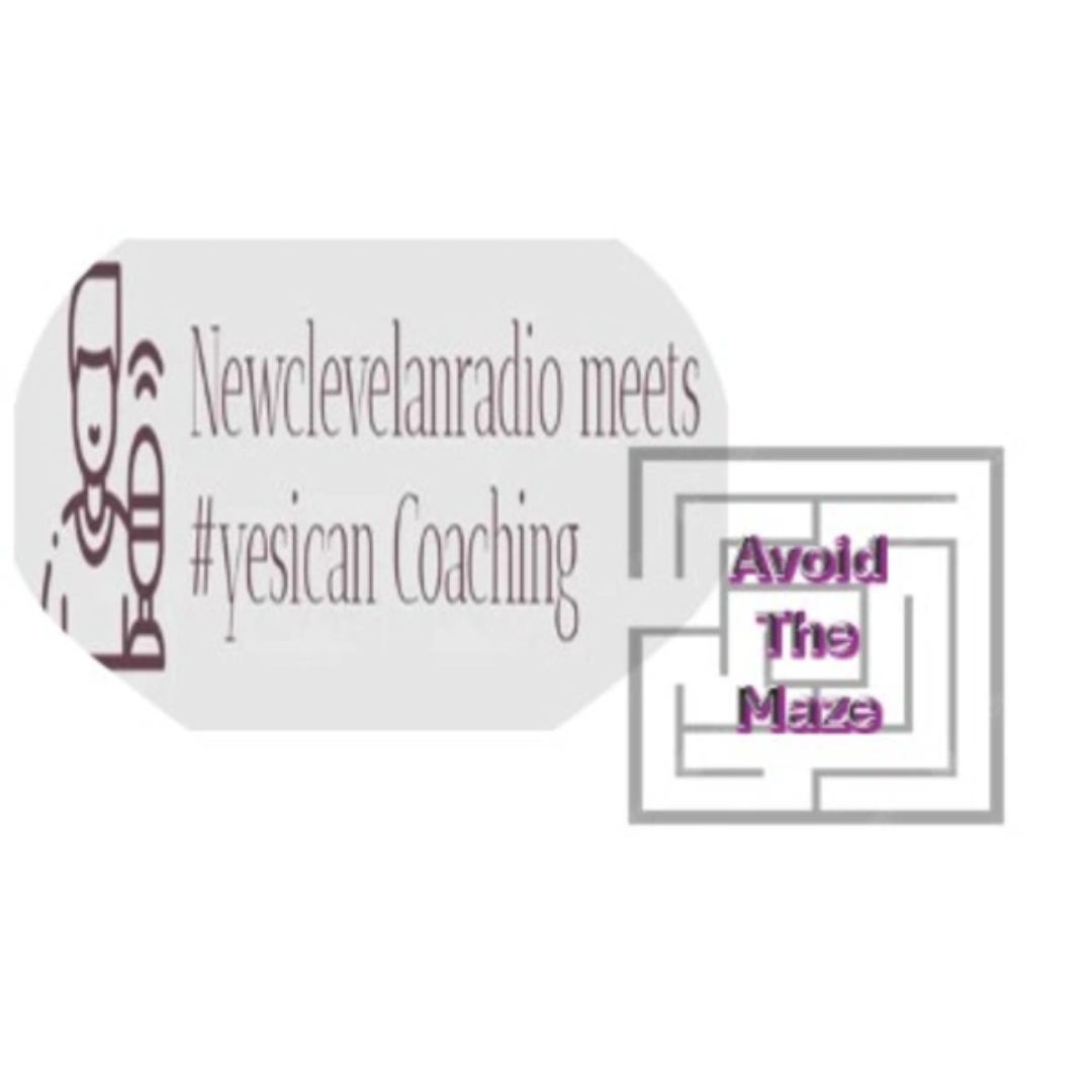 white background with lettering in purple