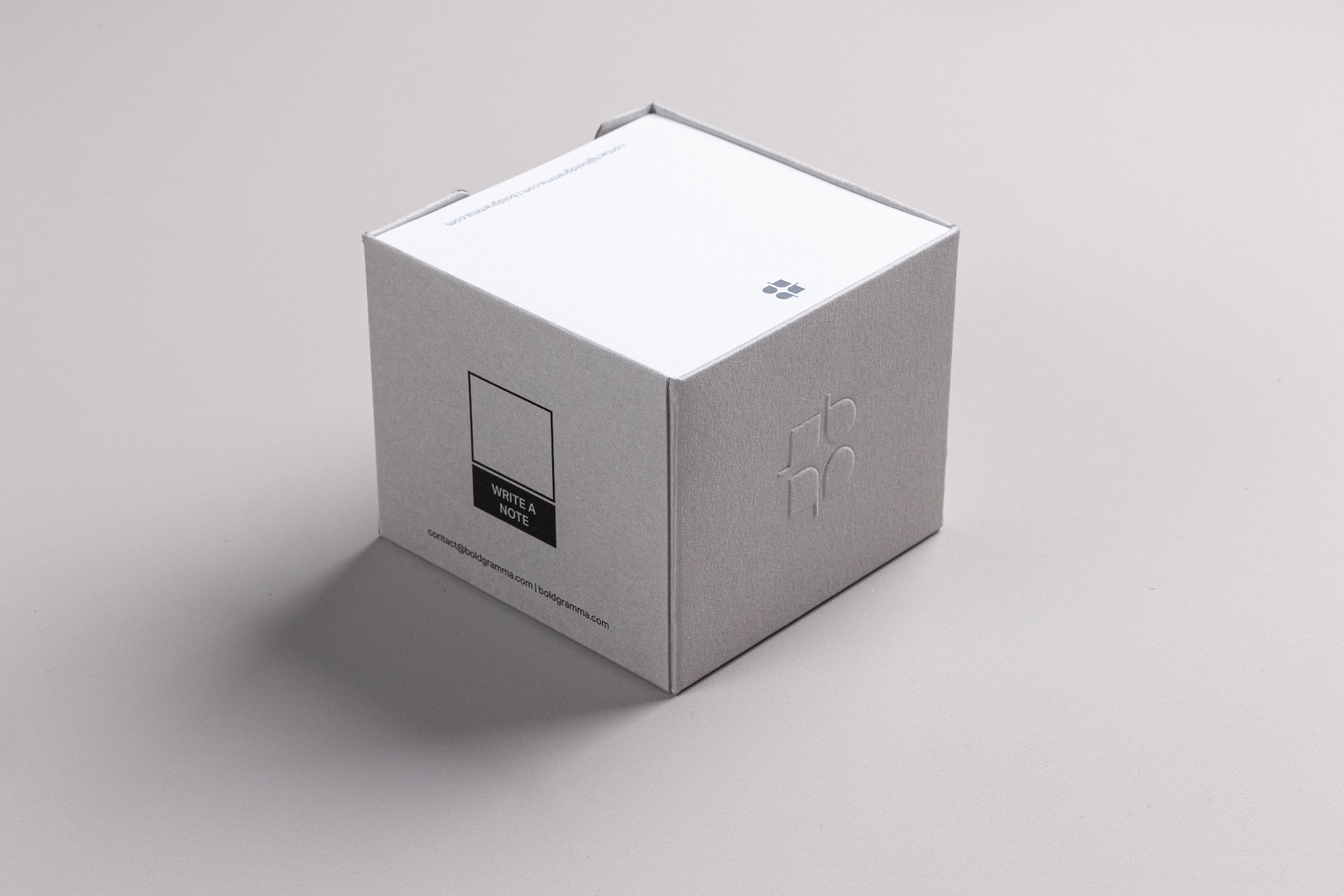 Note Cube Grey - BoldGramma