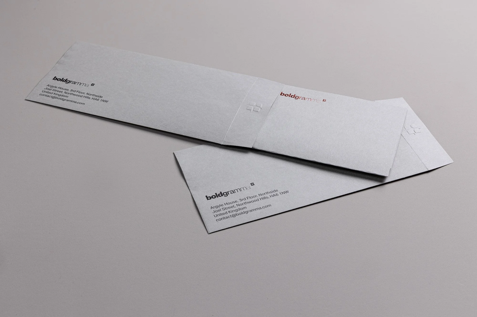 Writing paper with wallet: 220 x 110mm (8.66 x 4.33 inch) - BoldGramma