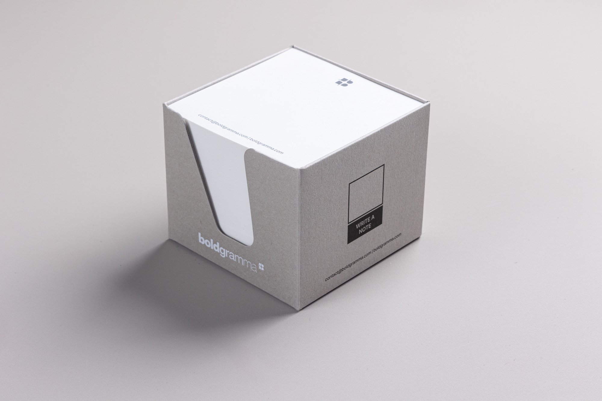 Note Cube Grey - BoldGramma
