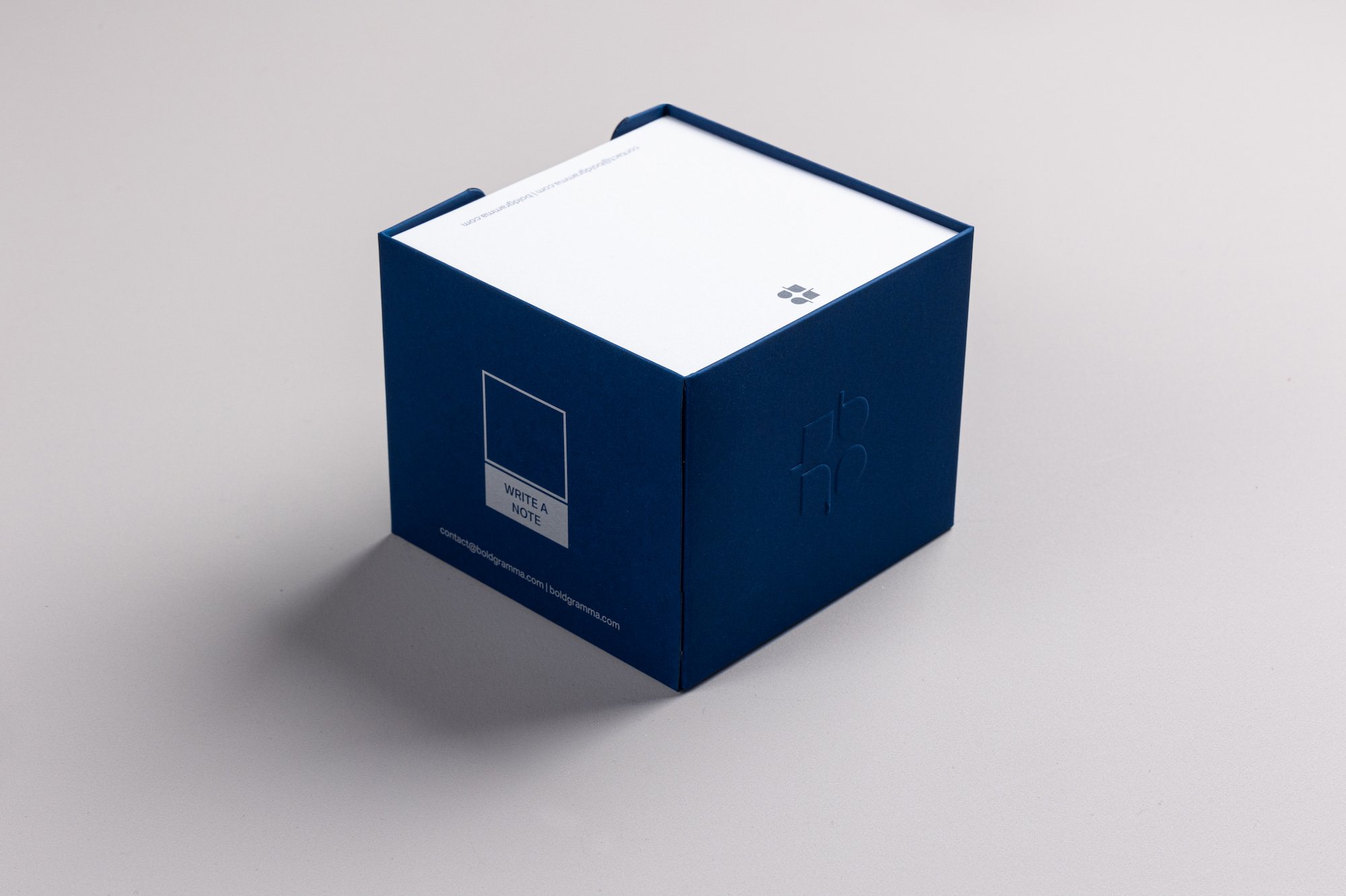 Note Cube Blue Smooth Matt - BoldGramma