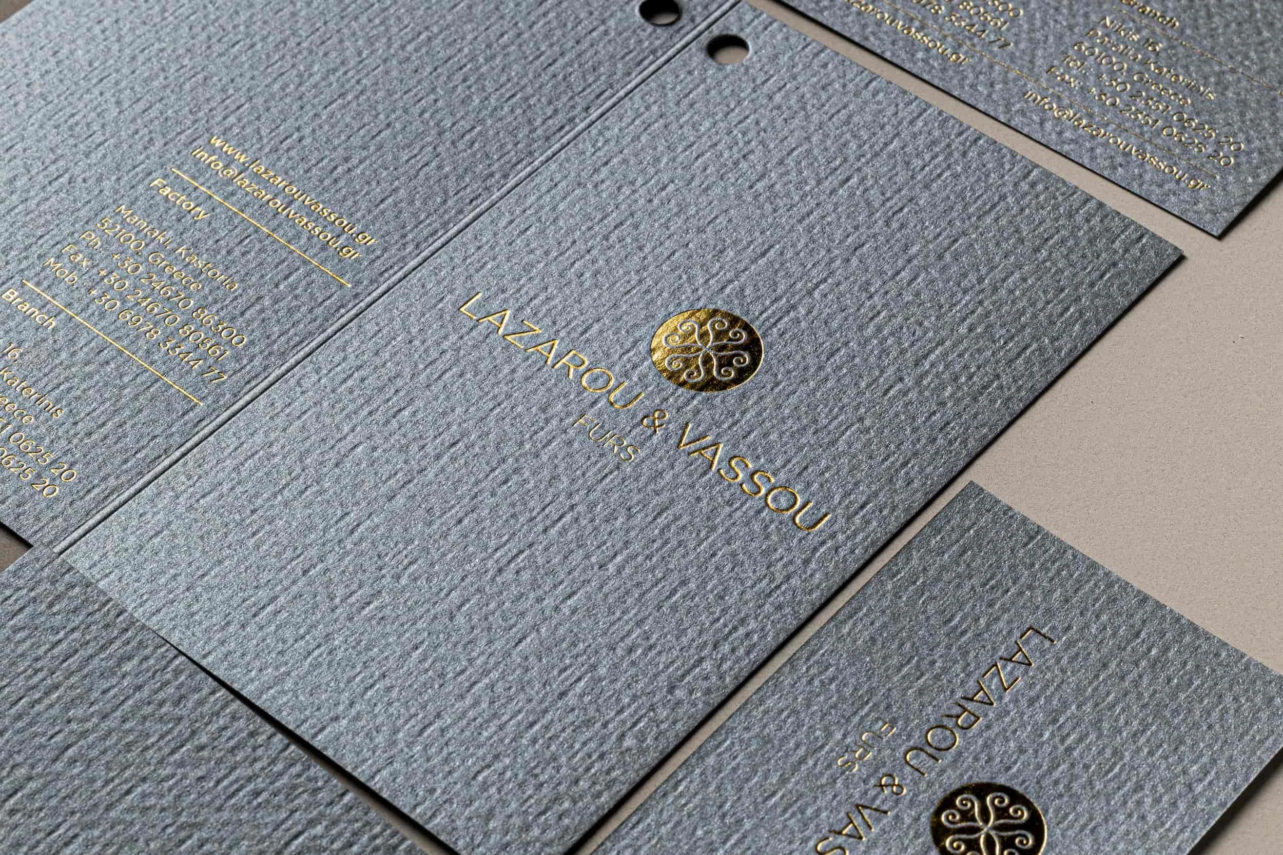 Luxury tag printing for a fur brand — BoldGramma