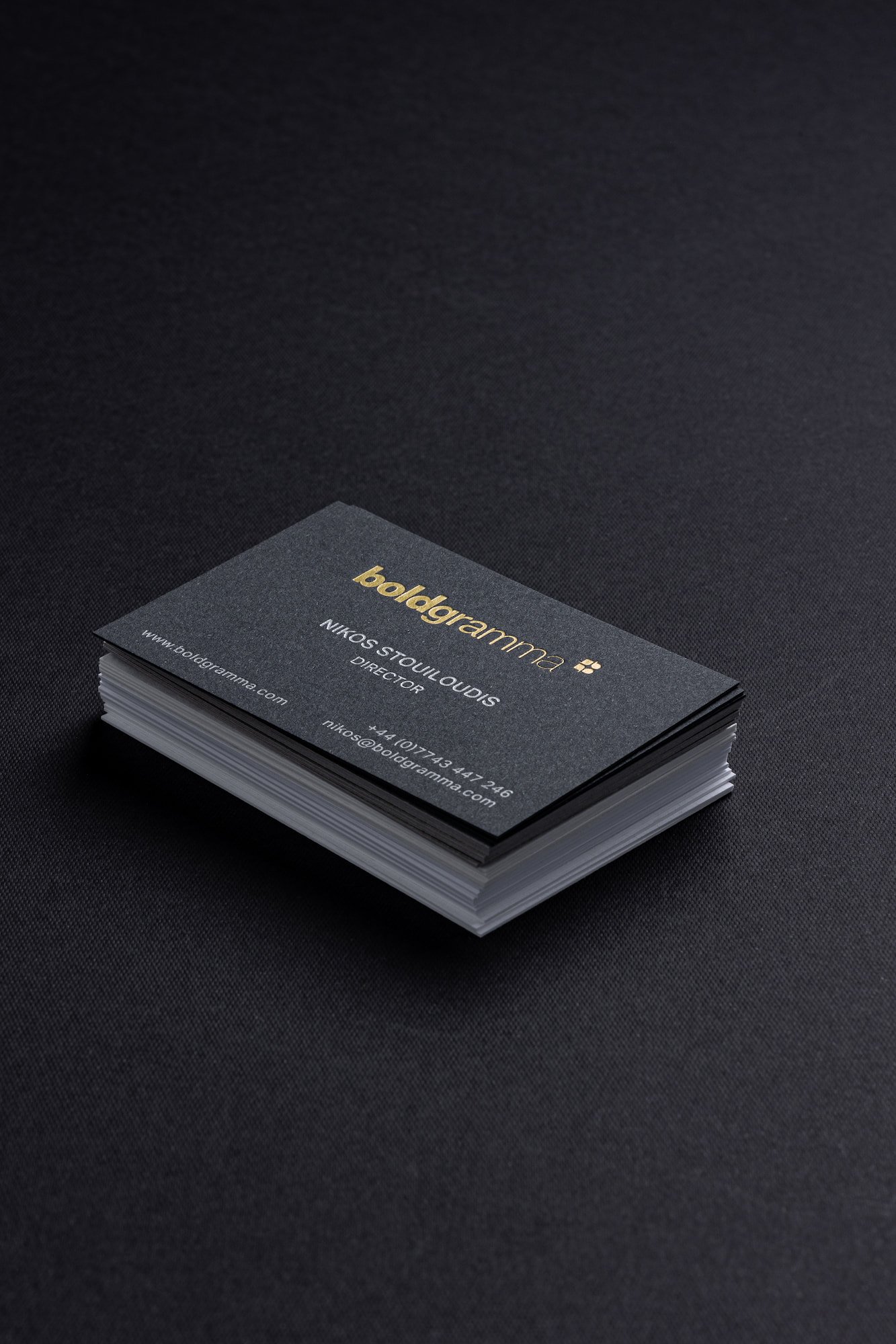 Business Cards Uncoated Dark Grey - BoldGramma