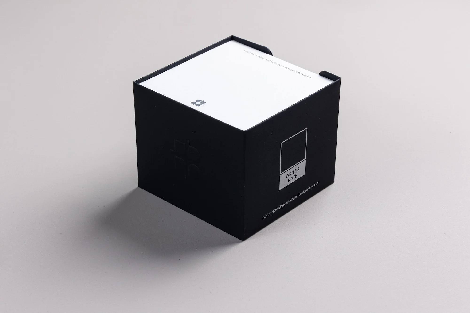 Note Cube Black Smooth Matt - BoldGramma