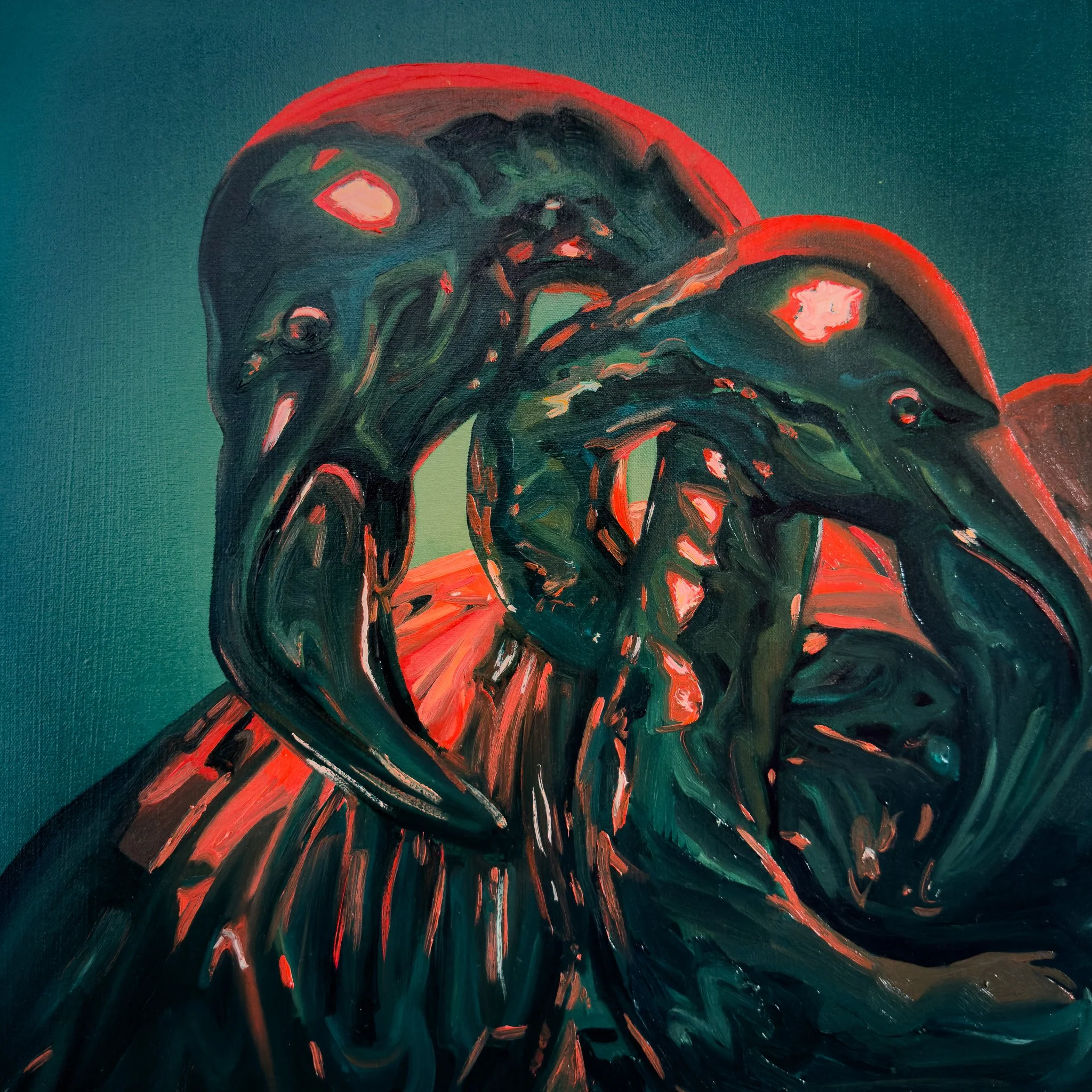 Paradise at Night, 2026
oil on canvas, 24" x 24"
