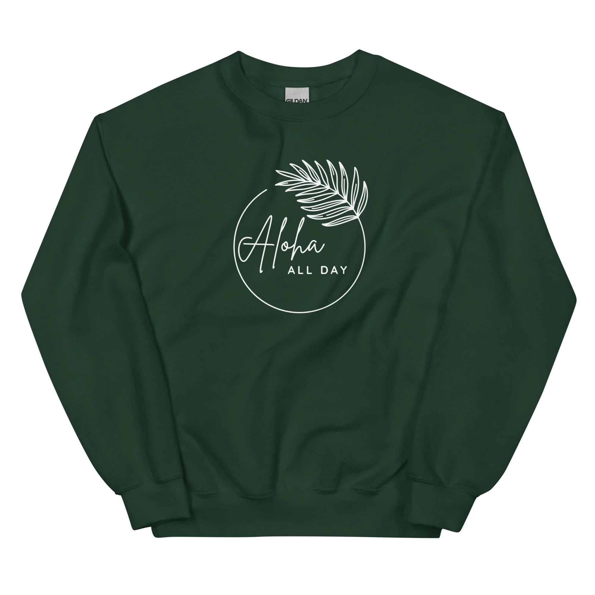 unisex-crew-neck-sweatshirt-forest-green-front-6685834366769.jpg
