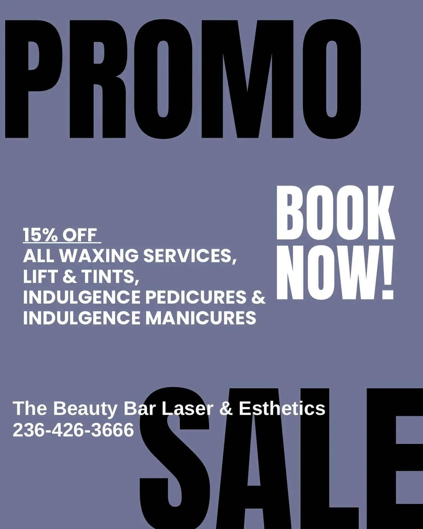 𝟭𝟱% 𝗙𝗔𝗟𝗟 𝗦𝗣𝗘𝗖𝗜𝗔𝗟𝗦 🩵
𝗣𝗿𝗼𝗺𝗼𝘁𝗶𝗼𝗻 𝗿𝘂𝗻𝘀 𝗳𝗿𝗼𝗺 𝗻𝗼𝘄 𝘂𝗻𝘁𝗶𝗹 𝗢𝗰𝘁𝗼𝗯𝗲𝗿 𝟯𝟭𝘀𝘁, 𝟮𝟬𝟮𝟱.

-Indulgence Pedicure with pumpkin spice paraffin $64 (reg. $75)
-Indulgence Manicure with pumpkin spice $49 (reg. $55)
-15% 