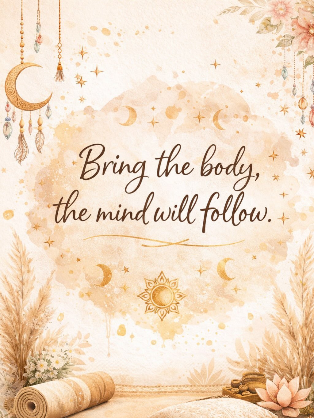 &ldquo;Bring the body, the mind will follow.&rdquo;🪷
Start with a weekly walk, sign up for something you&rsquo;ve been dying to learn, or maybe even start your therapy journey at Sunrise🤷&zwj;♀️🌞 just do something for you💟 

Questions about start