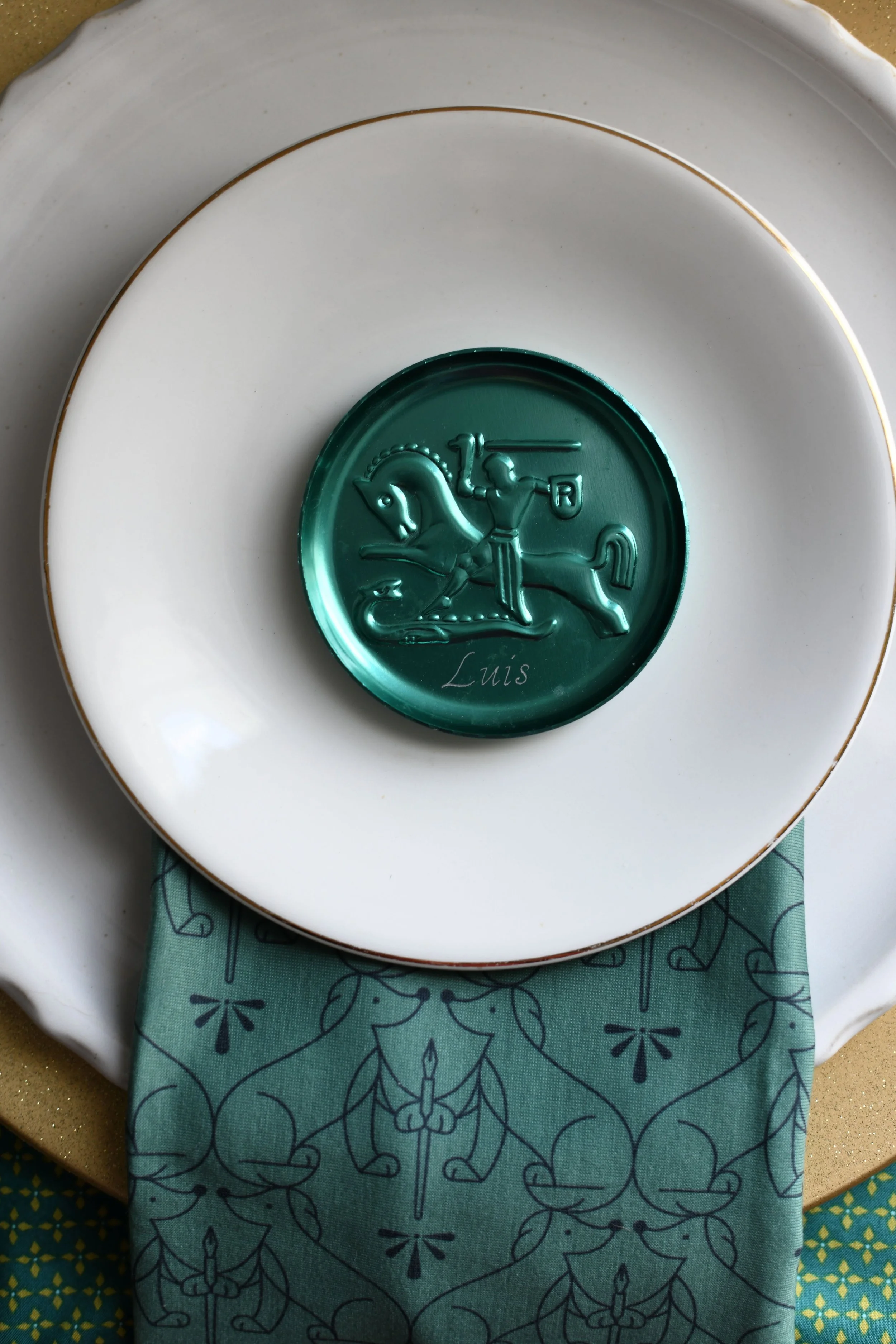 Vintage Coaster Place Card