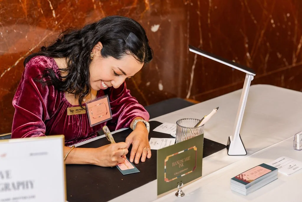 On-Site Calligraphy for WedSociety’s Book of Weddings Launch