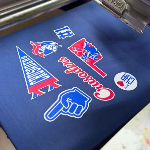 Sticker shirts for the win.