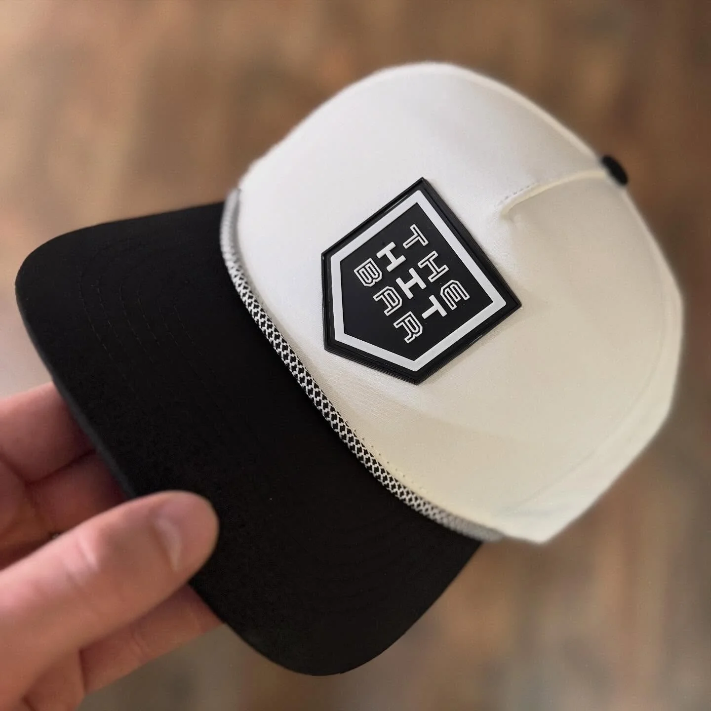 One of my favorites to-date. We designed this logo for The Hit Bar in Mustang last year. Looking sharp! PVC patch logo on a nice, performance two-tone.