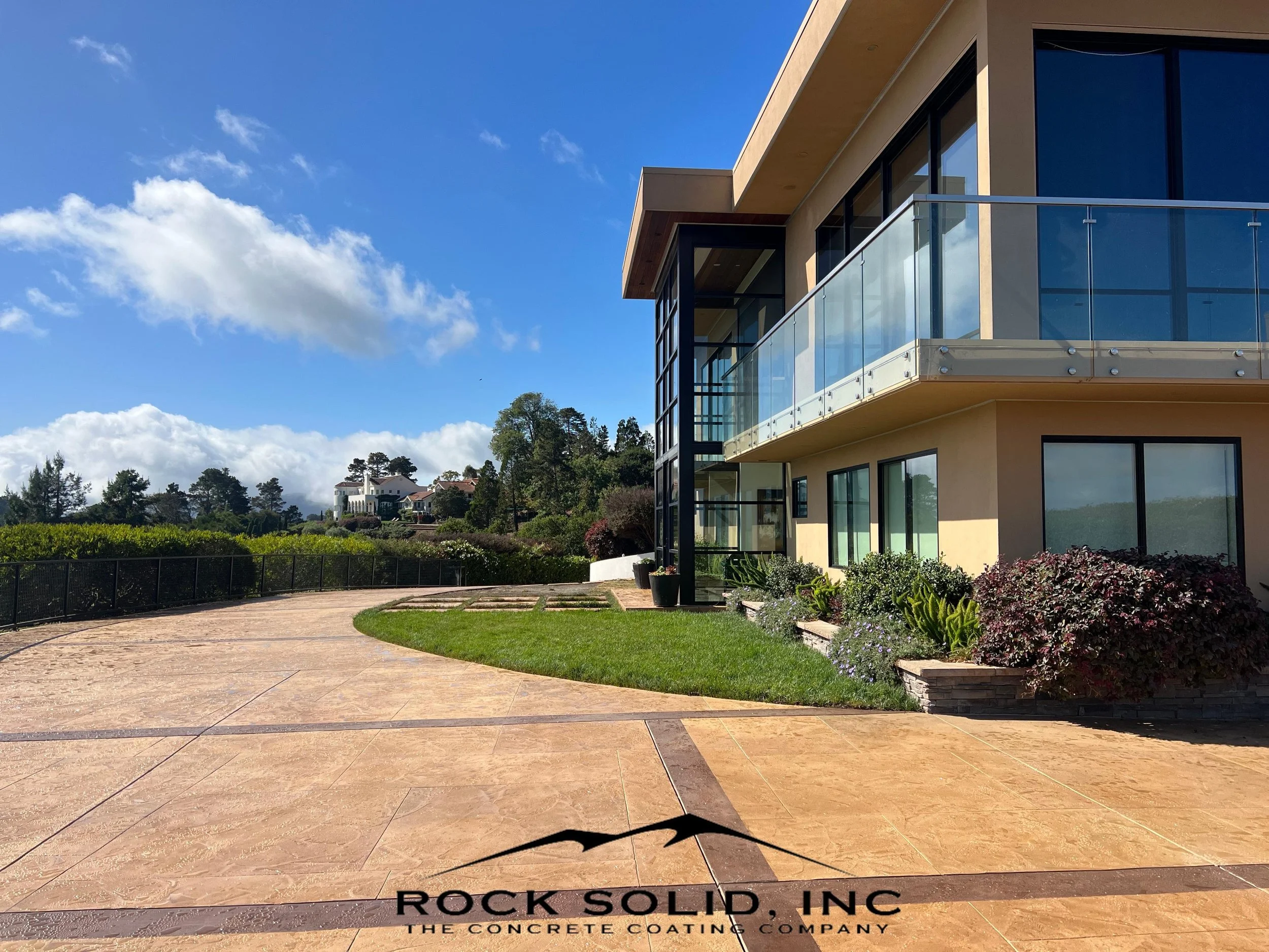 Driveways — Rock Solid Coated Concrete Company