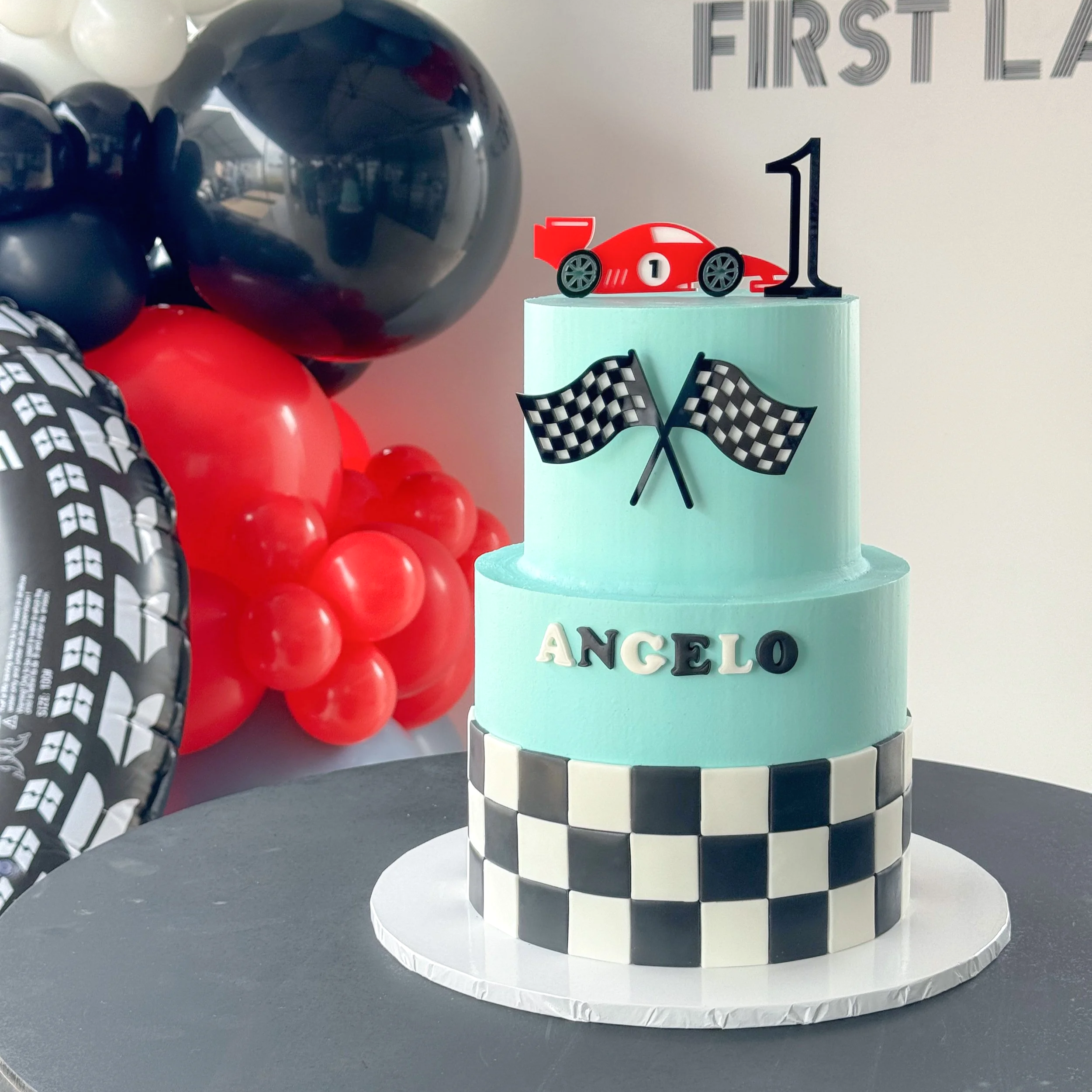 Race Car Cake Topper Set