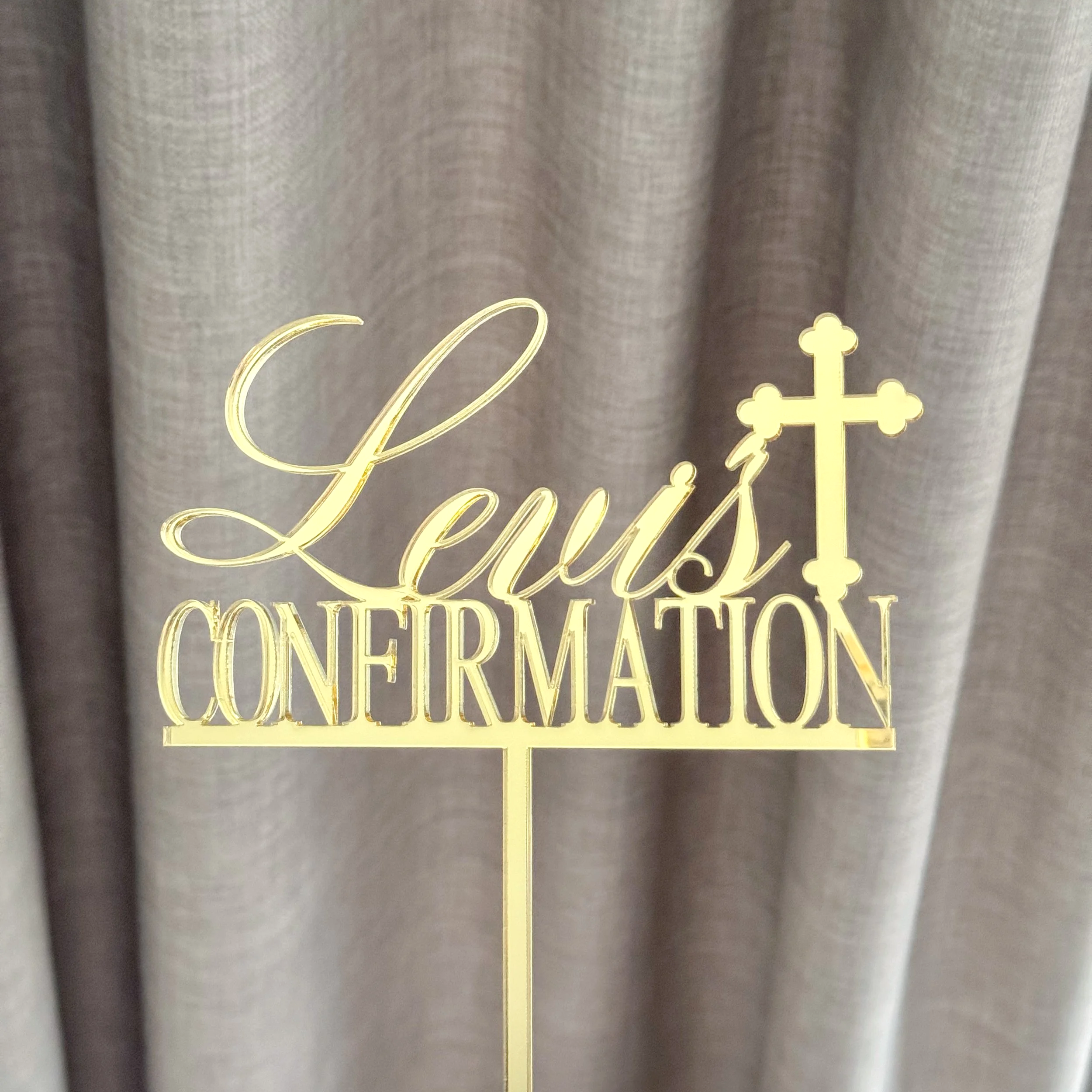 Personalised Confirmation Cake Topper