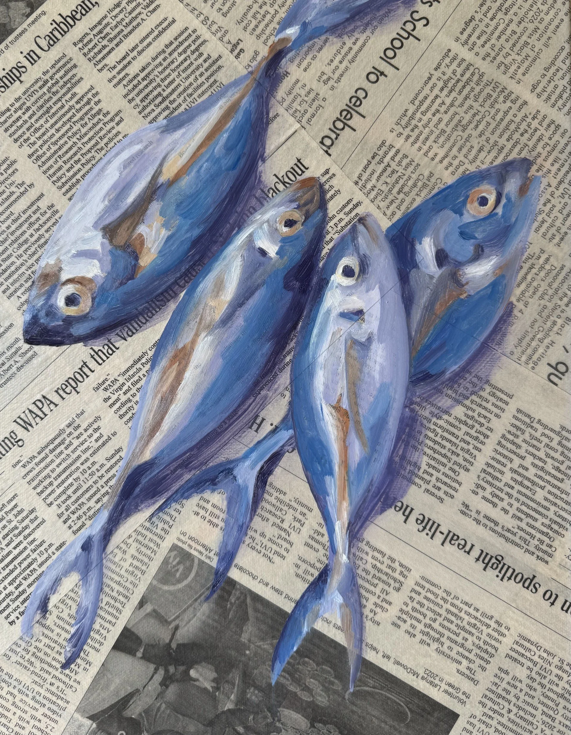 "Fish" 11"x14" - sold