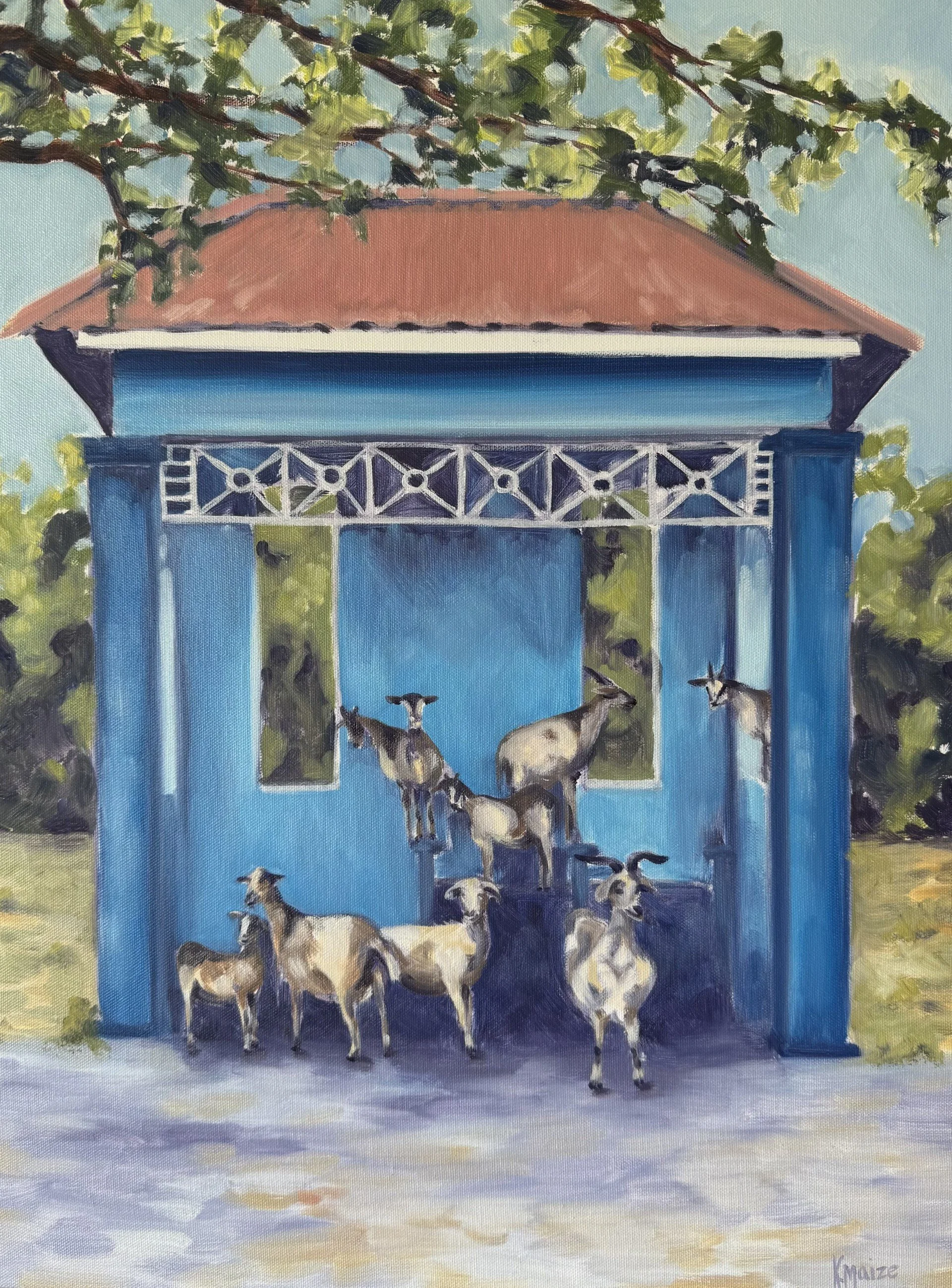 "Goats" 24"x18" - sold