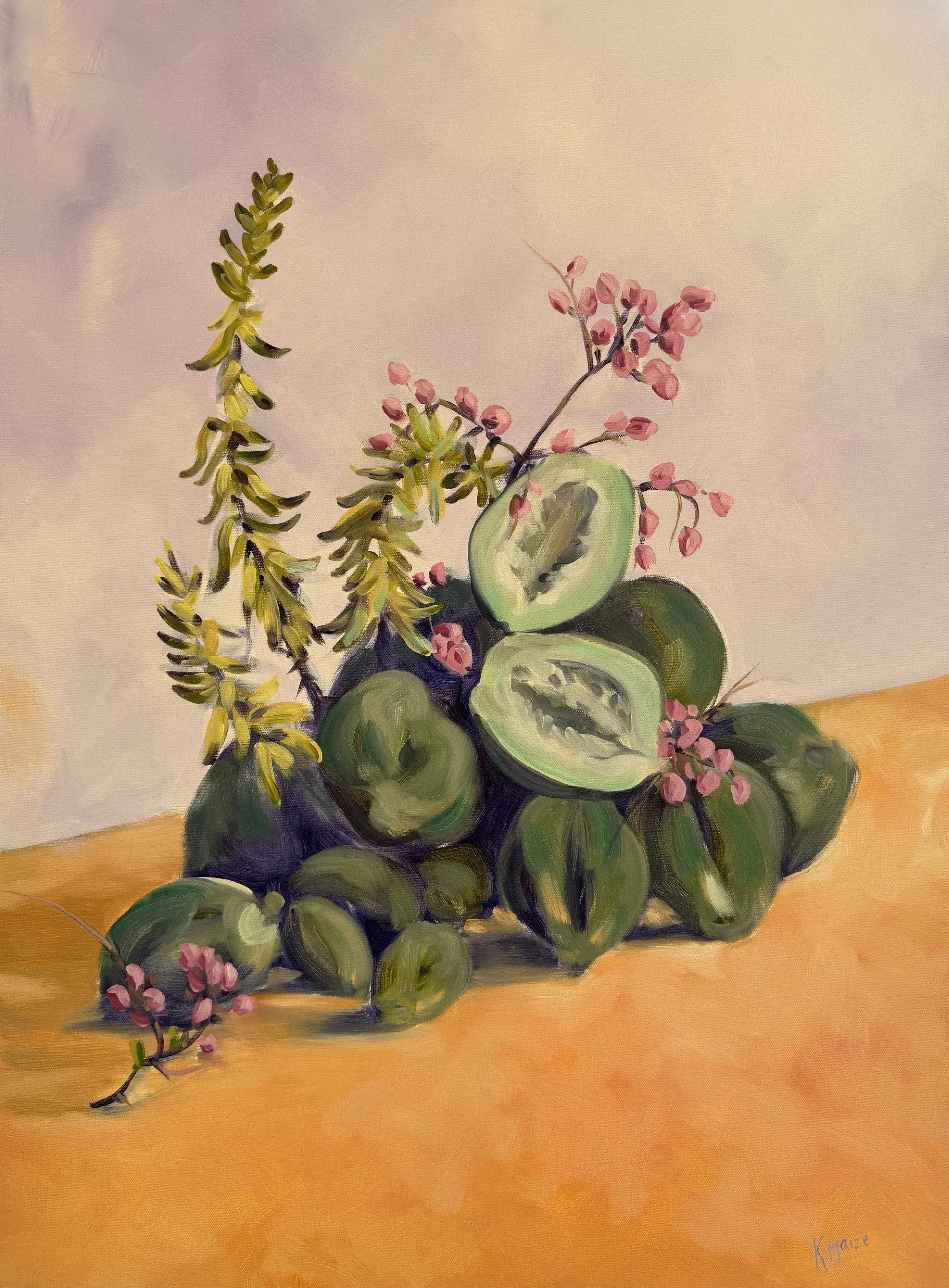 "Green Papayas" 22"x30" - available