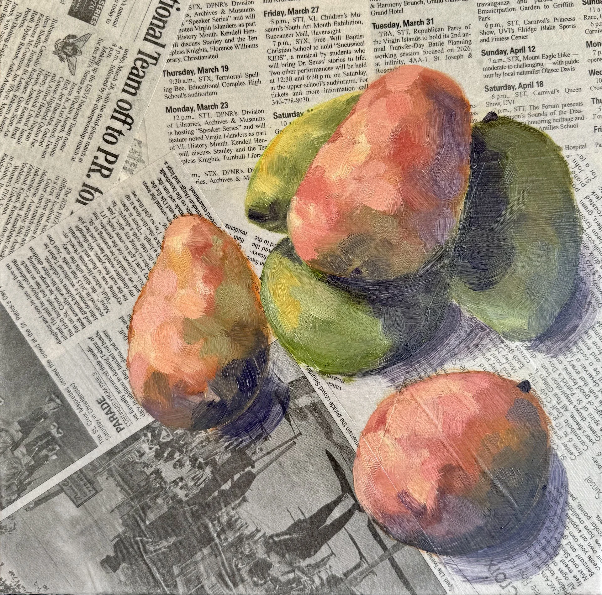 "Mangos" 12"x12" - available