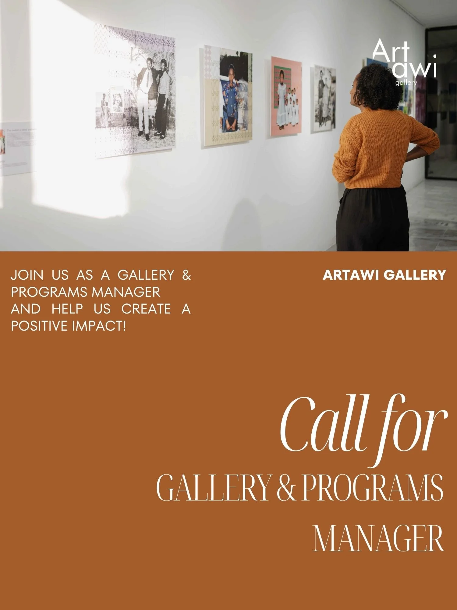 Position: Gallery &amp; Programs Manager