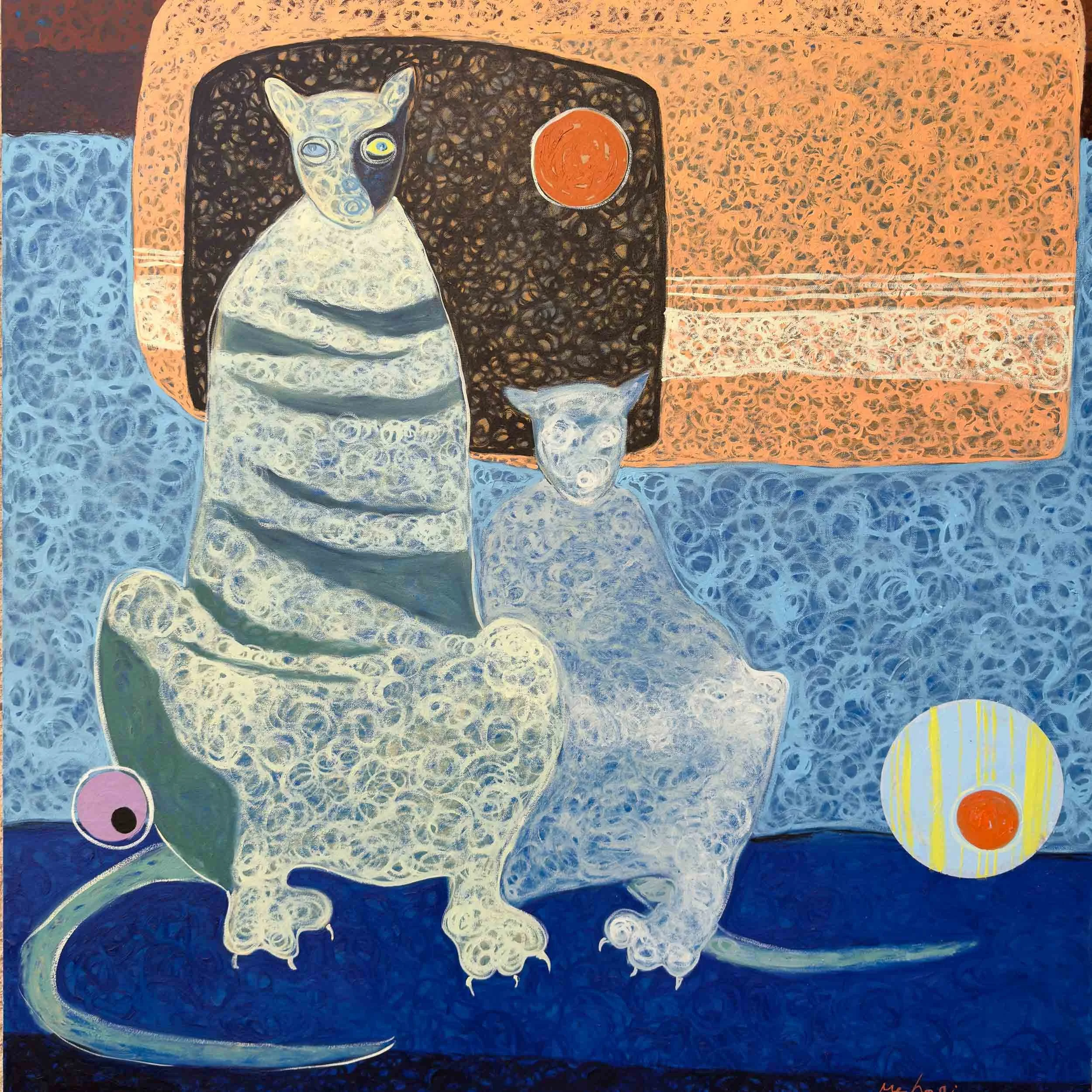 ትዝታና መፃሂ  - Memory and Prospect

The guardianship of generational peace, the secrecy of an infinite dream, and the endless cycle of future aspiration

size-140cm x 120cm
Media-oil on canvas
     Price-140,000 ETB | 868 USD | 747 EUR
