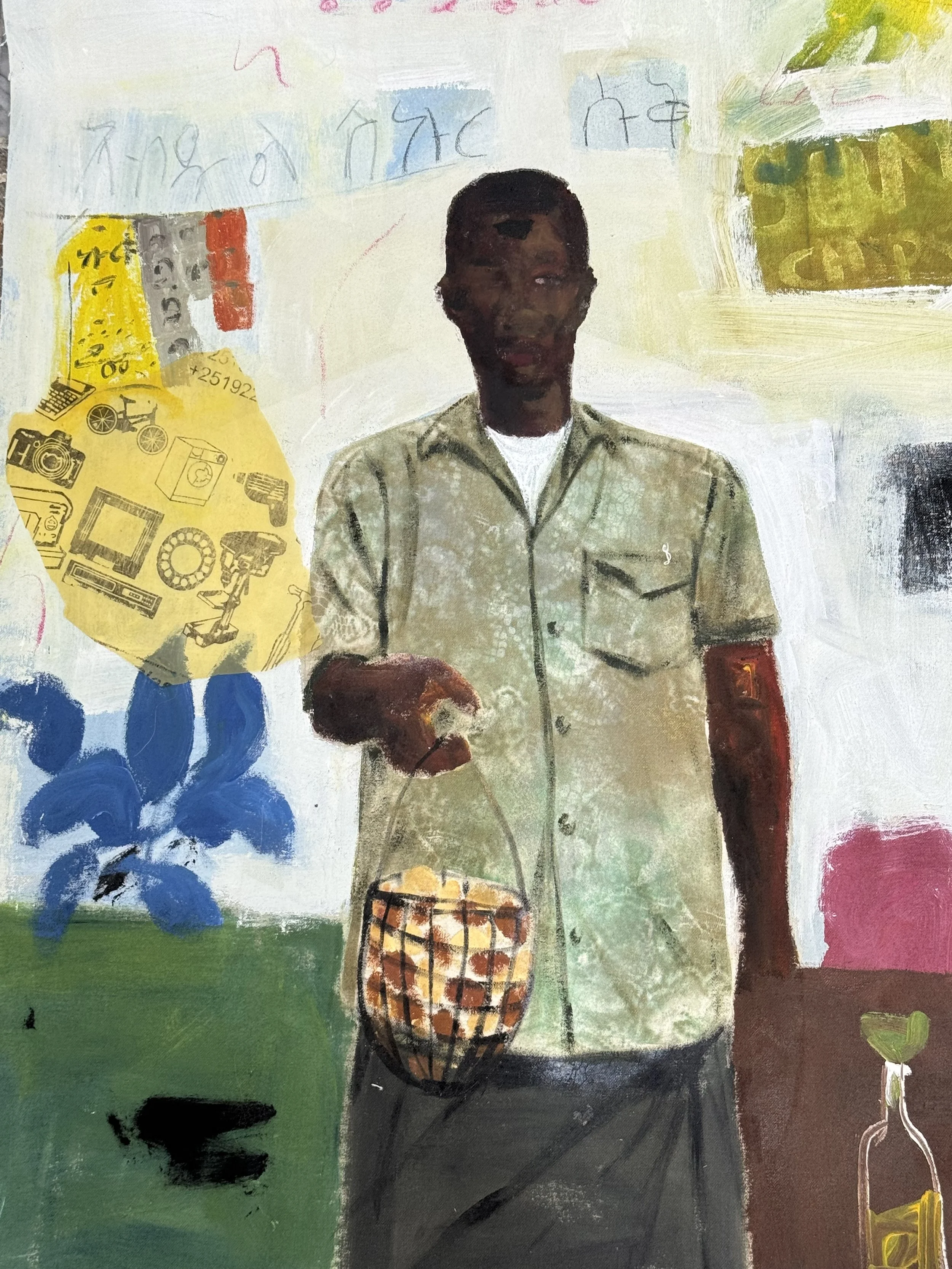 Untitled 4

Medium: Mixed Media on canvas
Year : 2025
Size: 60x80cm
Price: 50,000ETB