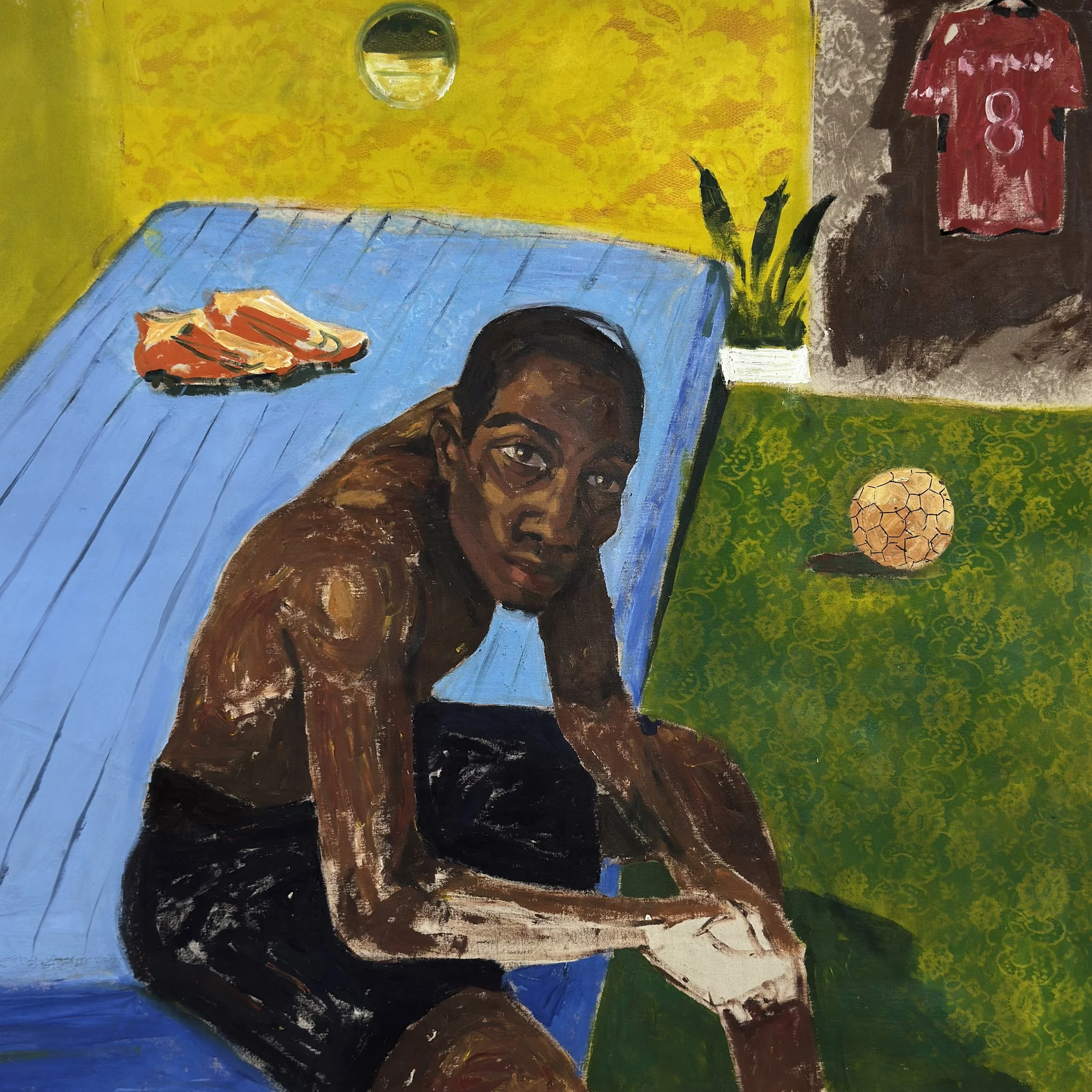 After the game

Medium: Mixed Media on canvas
Year : 2025

Size: 100x110cm
Price: 80,000ETB