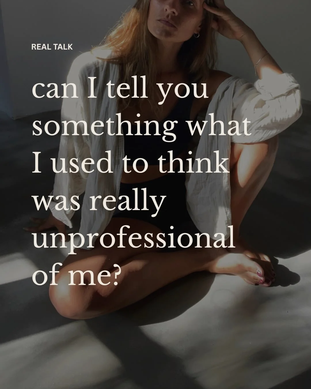 some real talk. how I facilitate. rather going for that deep connection <3