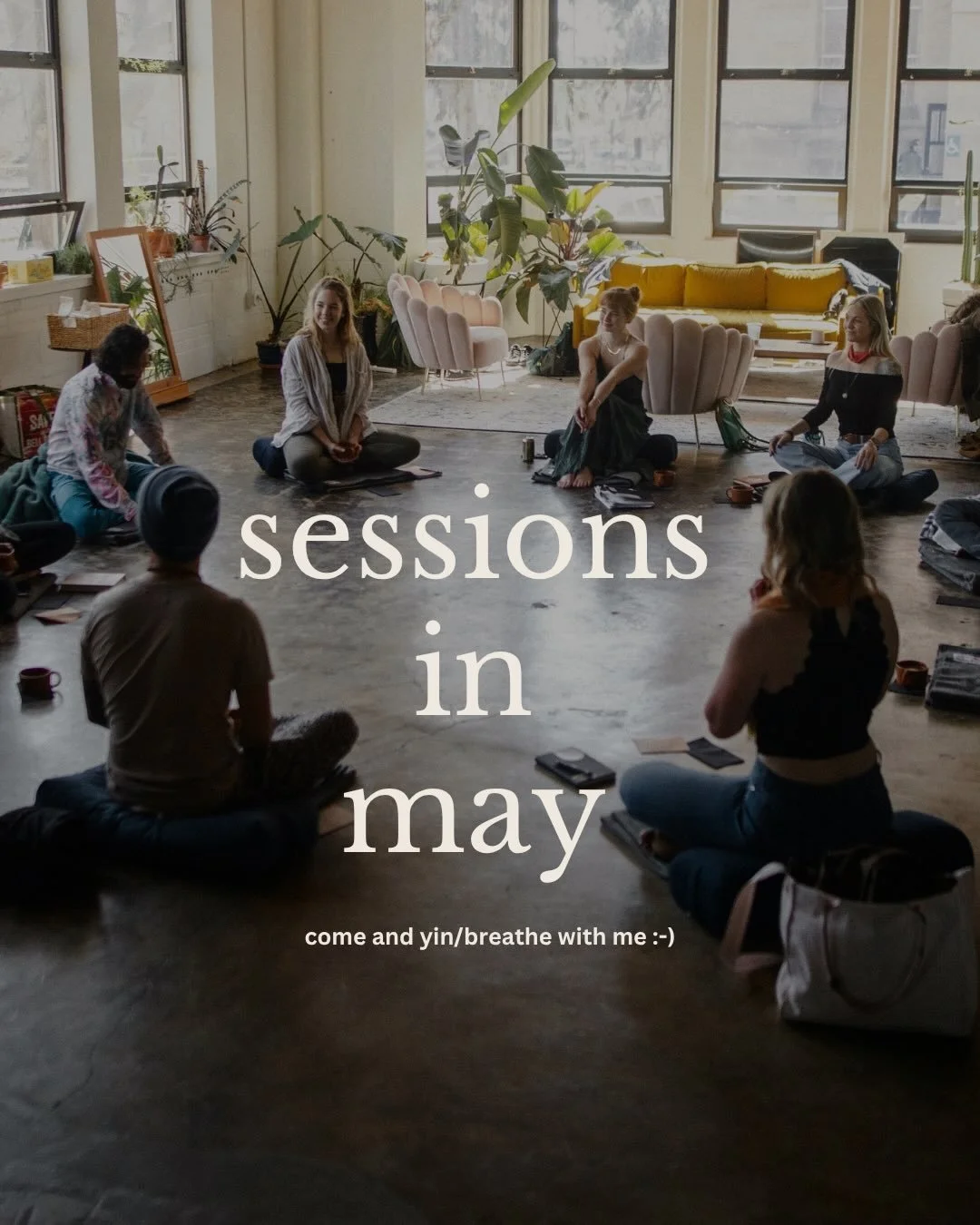 a few months away and the first thing i wanted being back in germany was this, a room, bodies breathing, presence.

may sessions are live: 

yin yoga + breathwork in munich @praxis_vita 

a women&rsquo;s breathwork circle @zuhause.kaufbeuren 

and a 