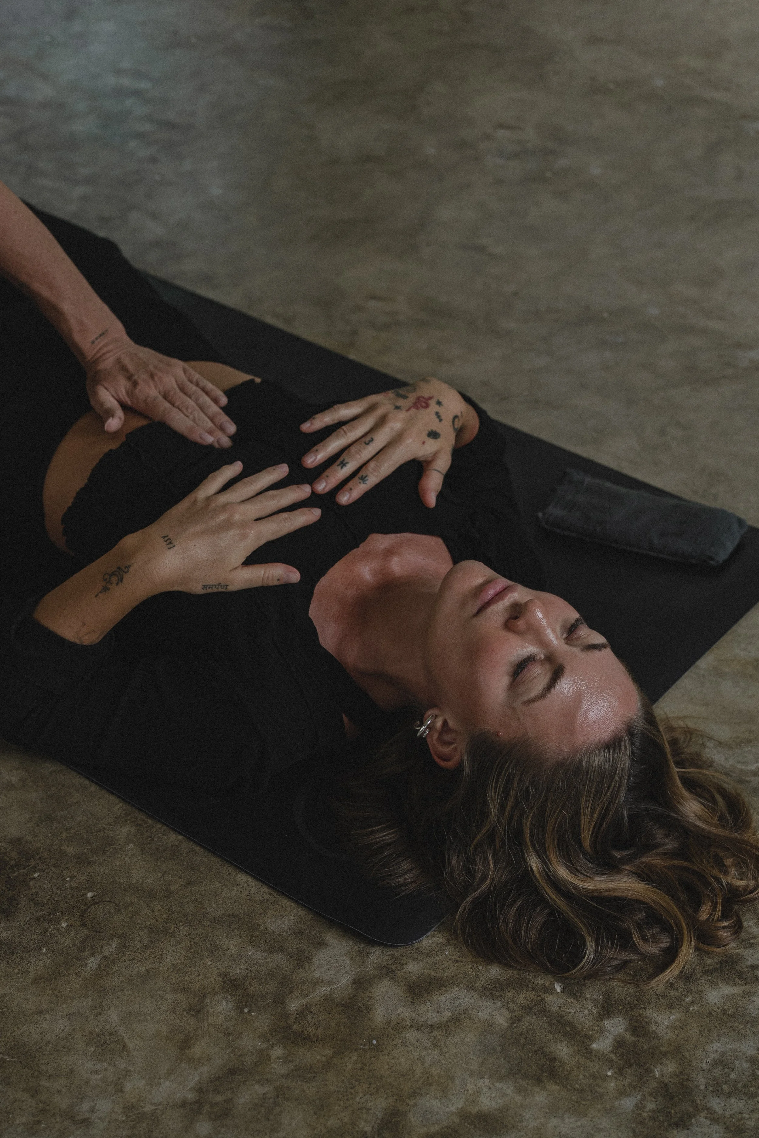 woman receiving kundalini activation