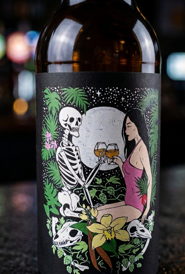 Label Art for Jungle Hop Ipa - Muldugans / Black Cat Beer. 2012