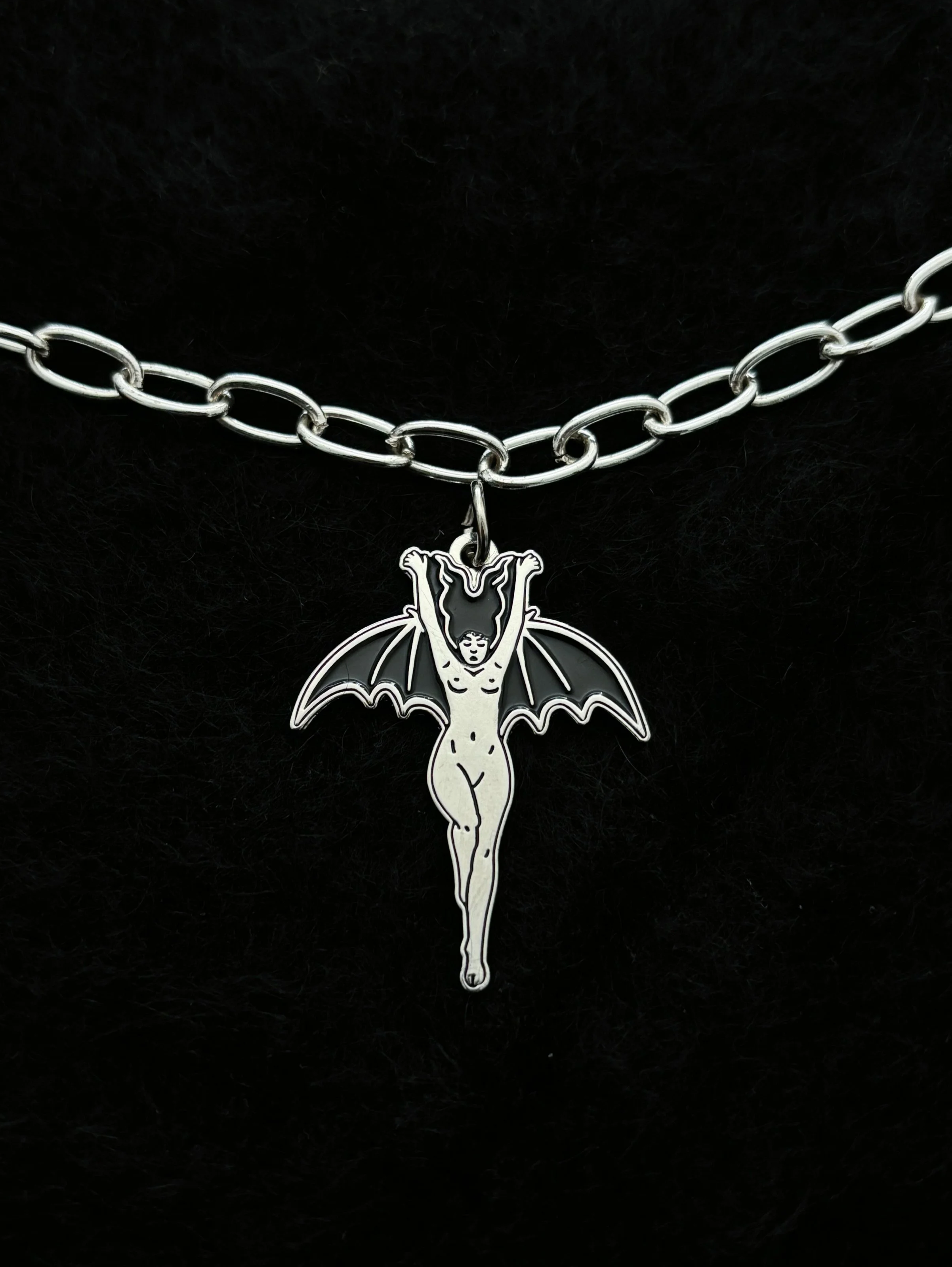 Vampire Bat Woman Charm