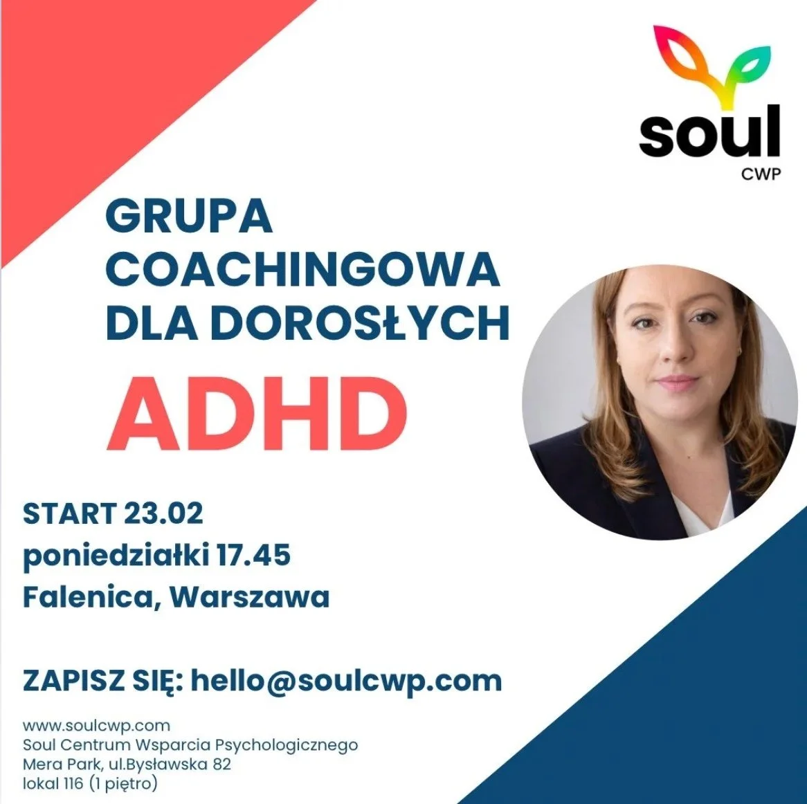 Grupa coachingowa ADHD dla dorosłych