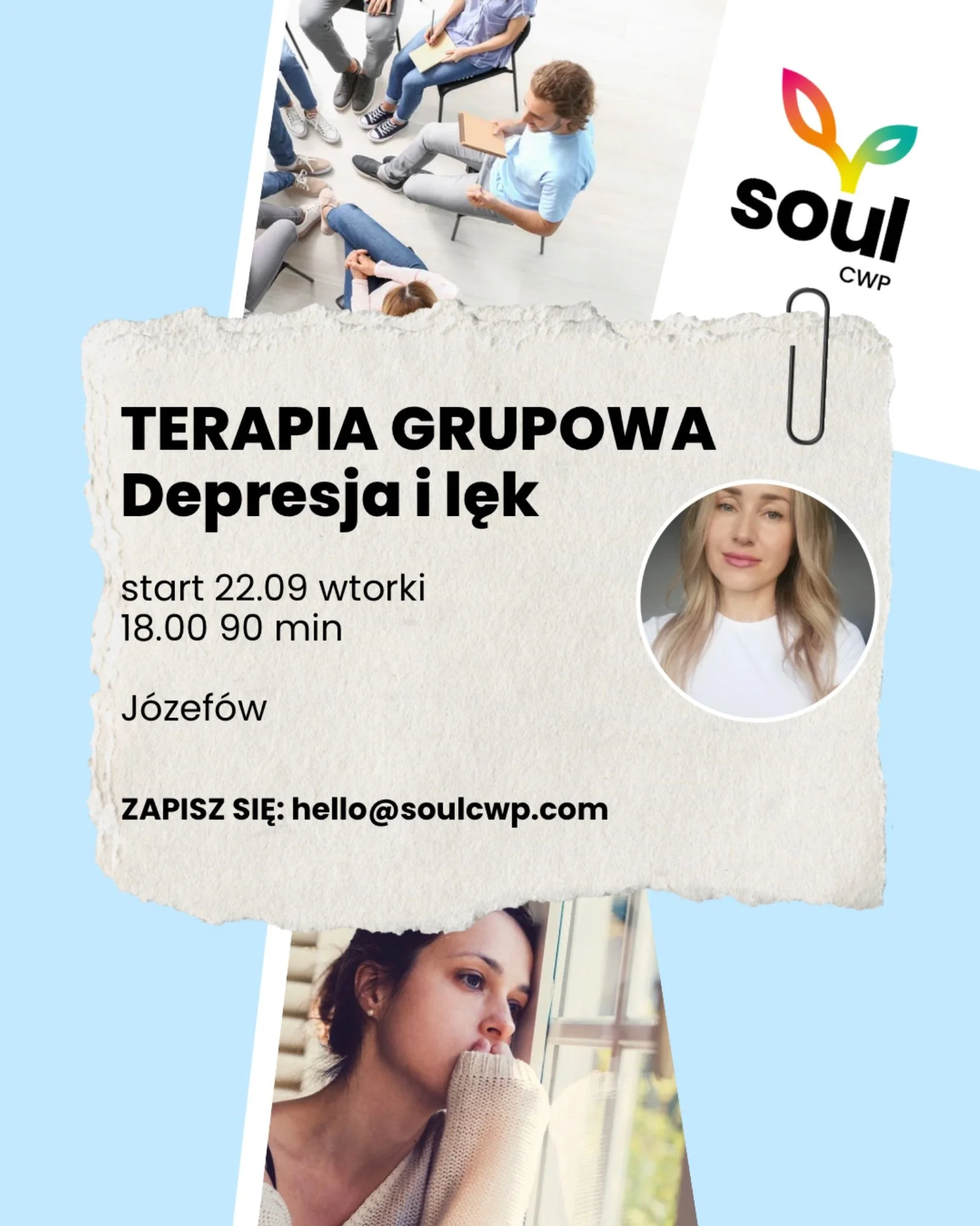Grupa terapeutyczna dla osób z depresją i lękami